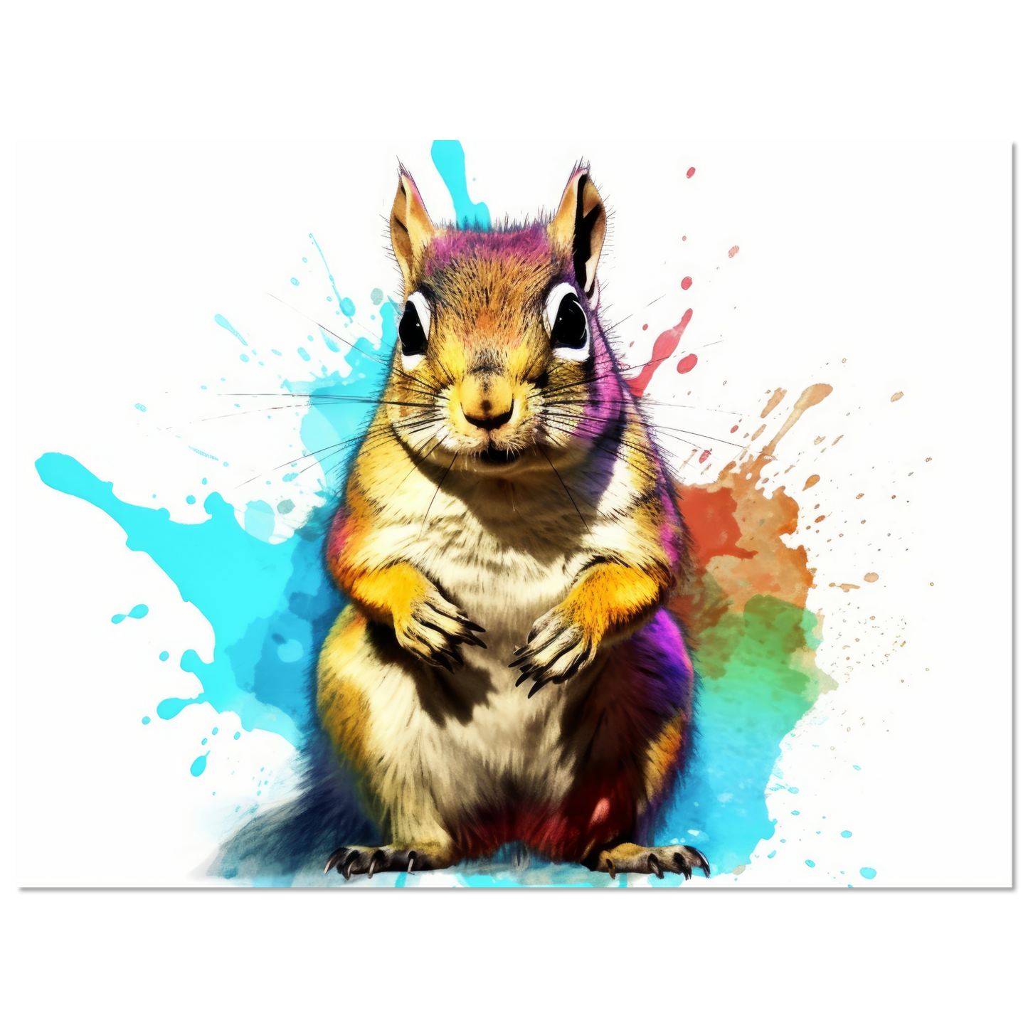 Streifenhörnchen Pop-Art (SQUIRREL11)