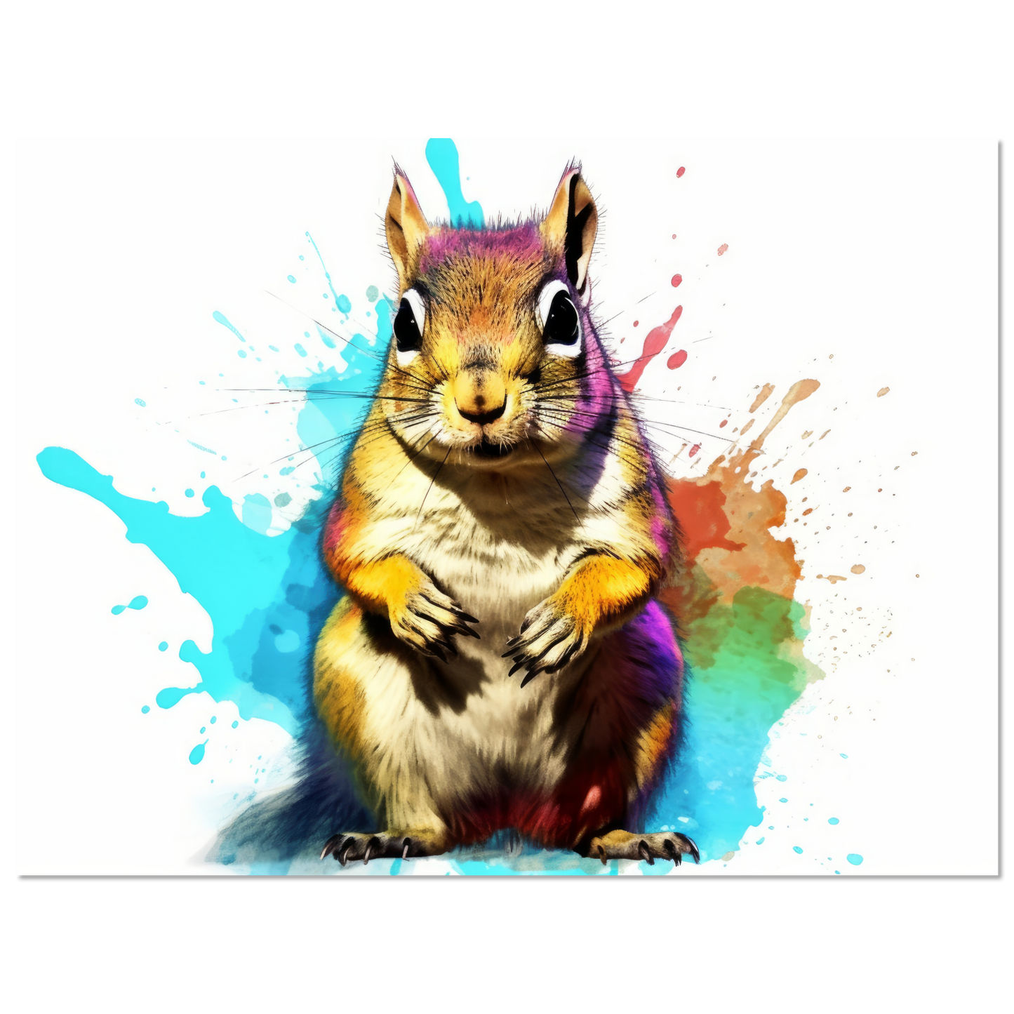 Streifenhörnchen Pop-Art (SQUIRREL11)