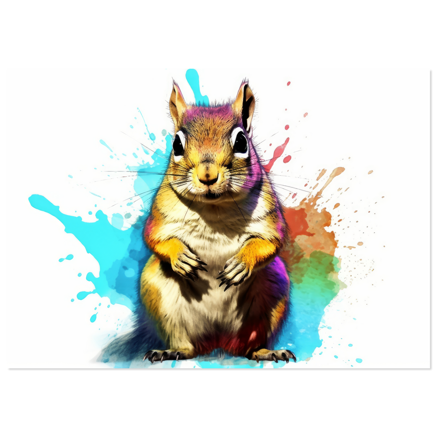 Streifenhörnchen Pop-Art (SQUIRREL11)