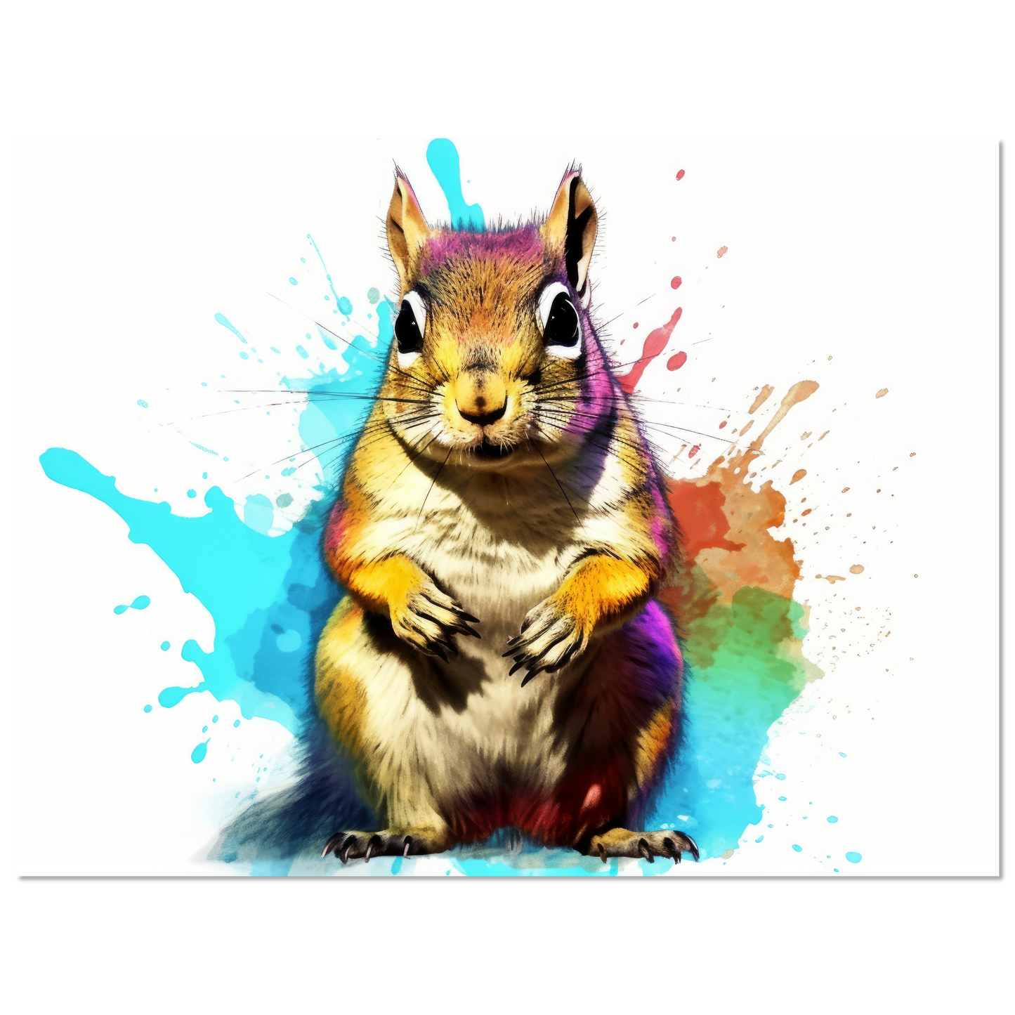 Streifenhörnchen Pop-Art (SQUIRREL11)