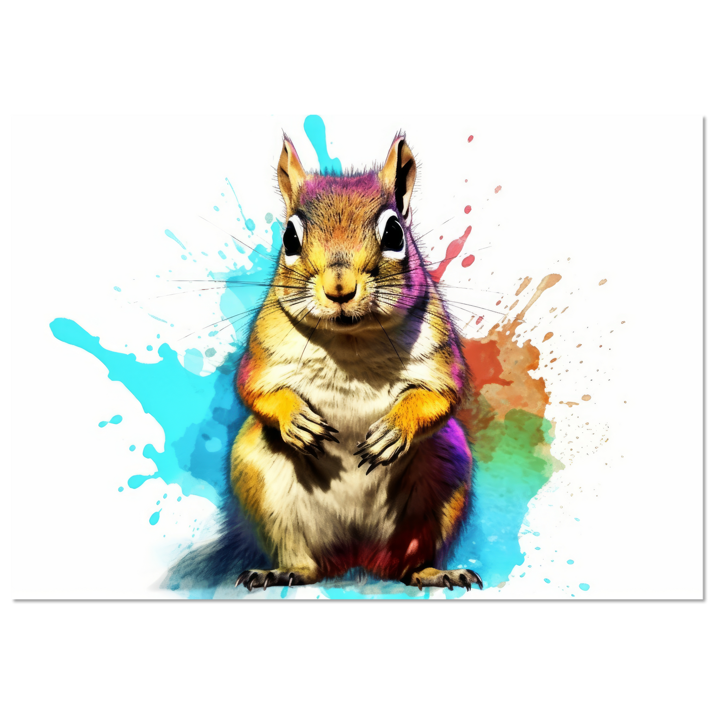 Streifenhörnchen Pop-Art (SQUIRREL11)