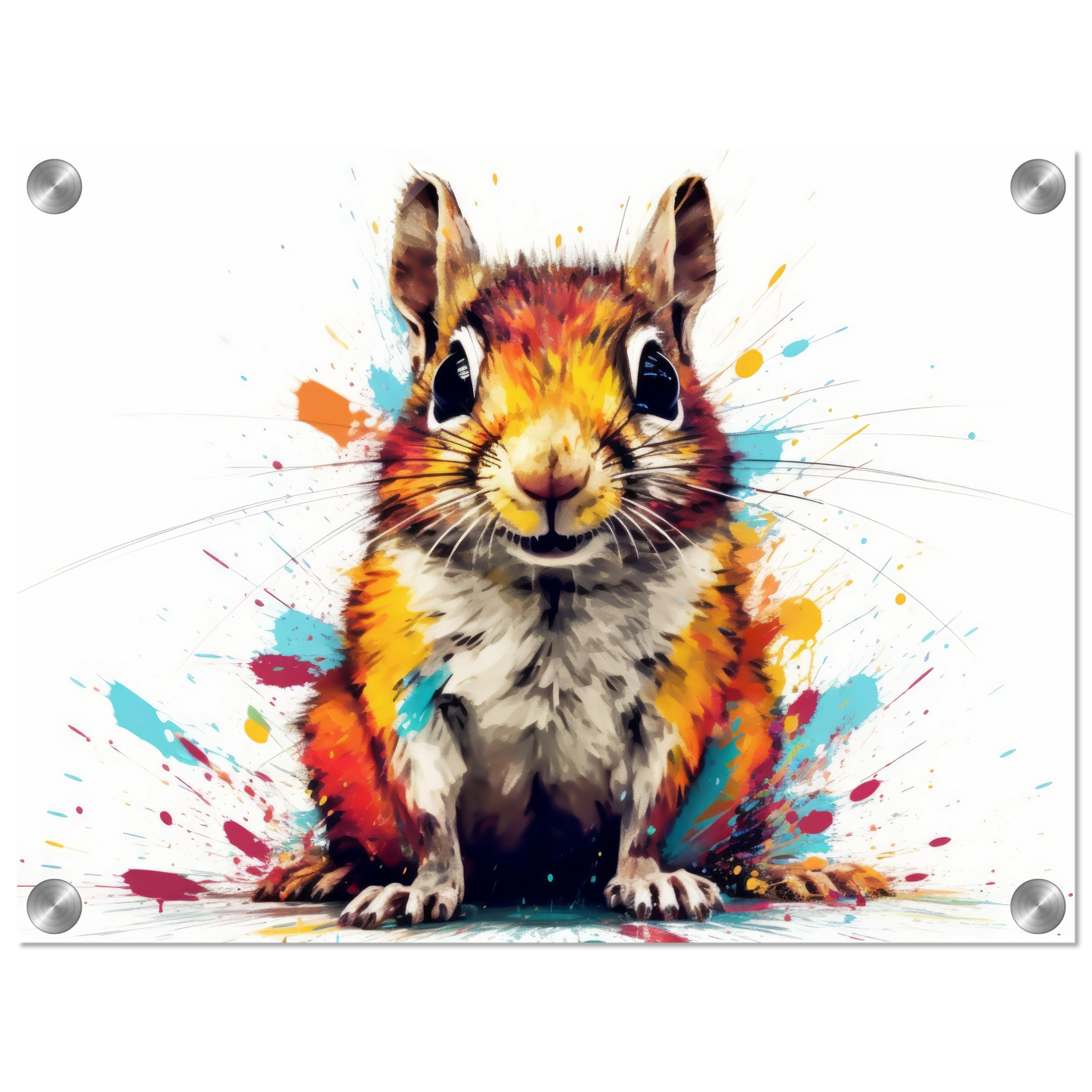 Chipmunk pop art (SQUIRREL12)