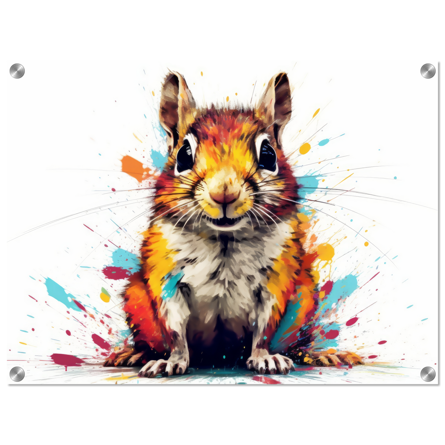 Chipmunk pop art (SQUIRREL12)