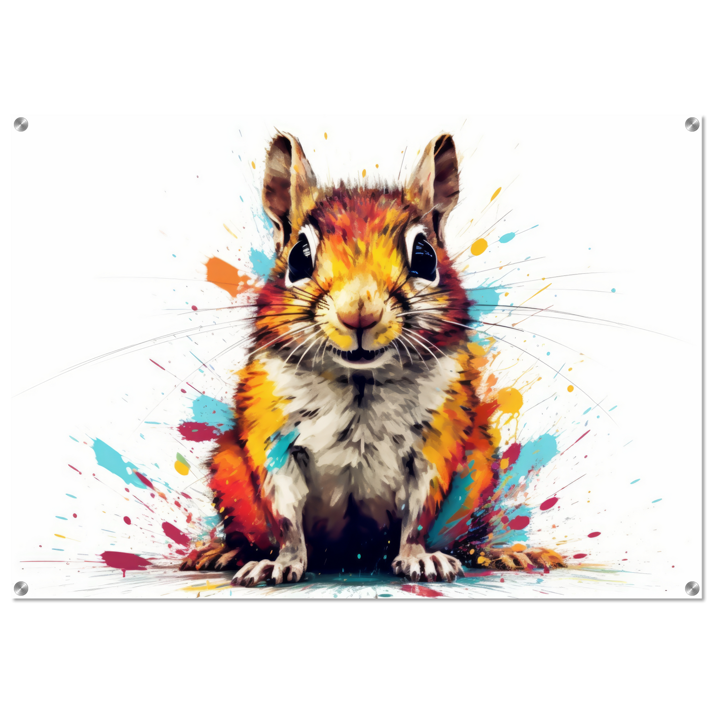 Chipmunk pop art (SQUIRREL12)