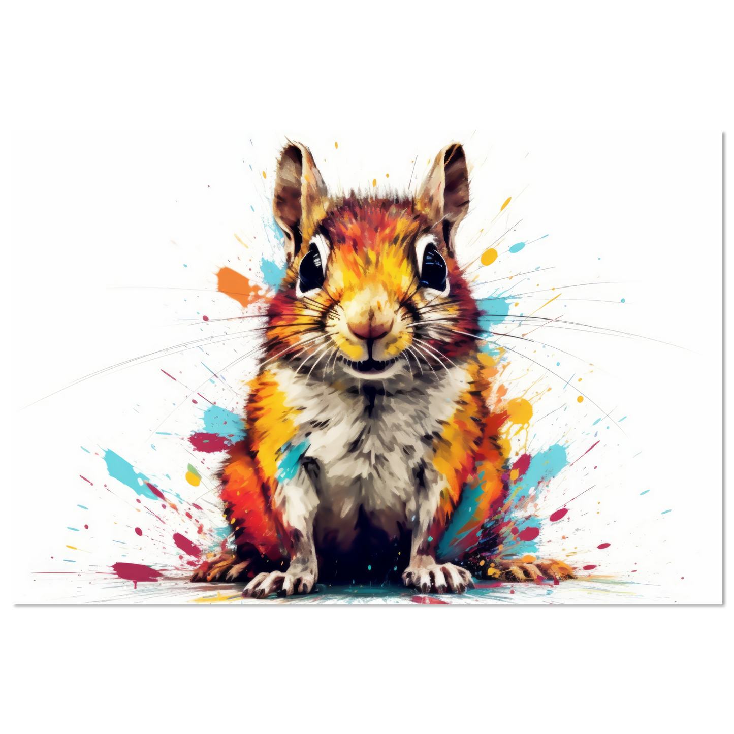 Chipmunk pop art (SQUIRREL12)