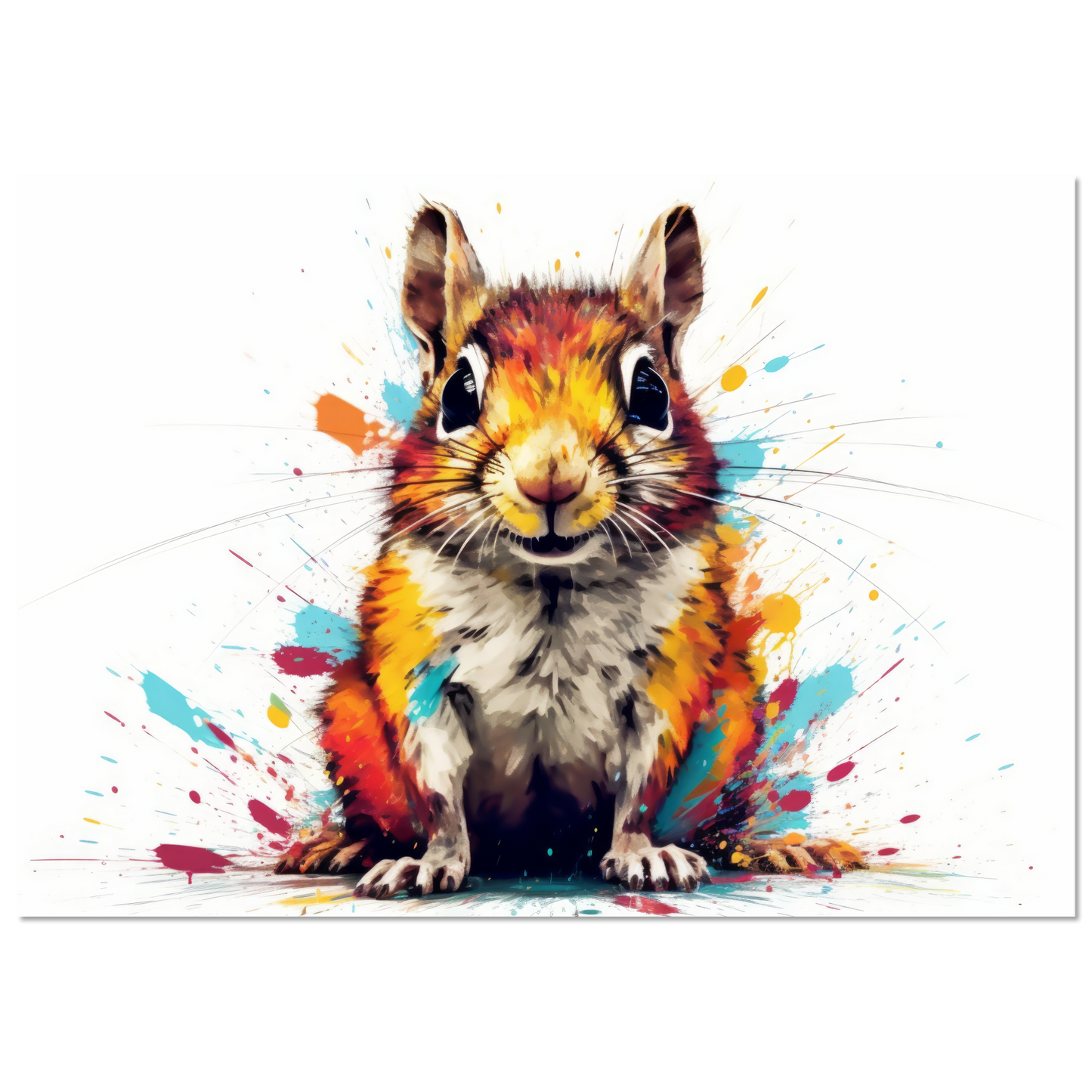 Chipmunk pop art (SQUIRREL12)