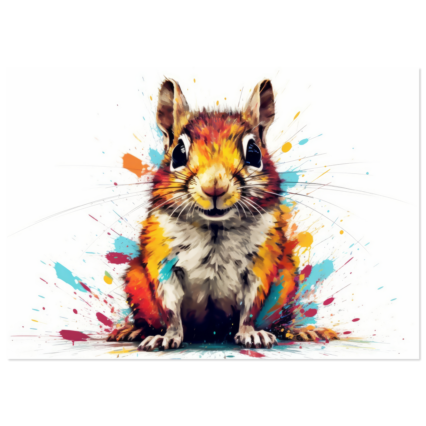 Chipmunk pop art (SQUIRREL12)