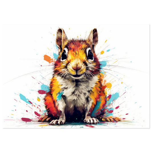 Chipmunk pop art (SQUIRREL12)