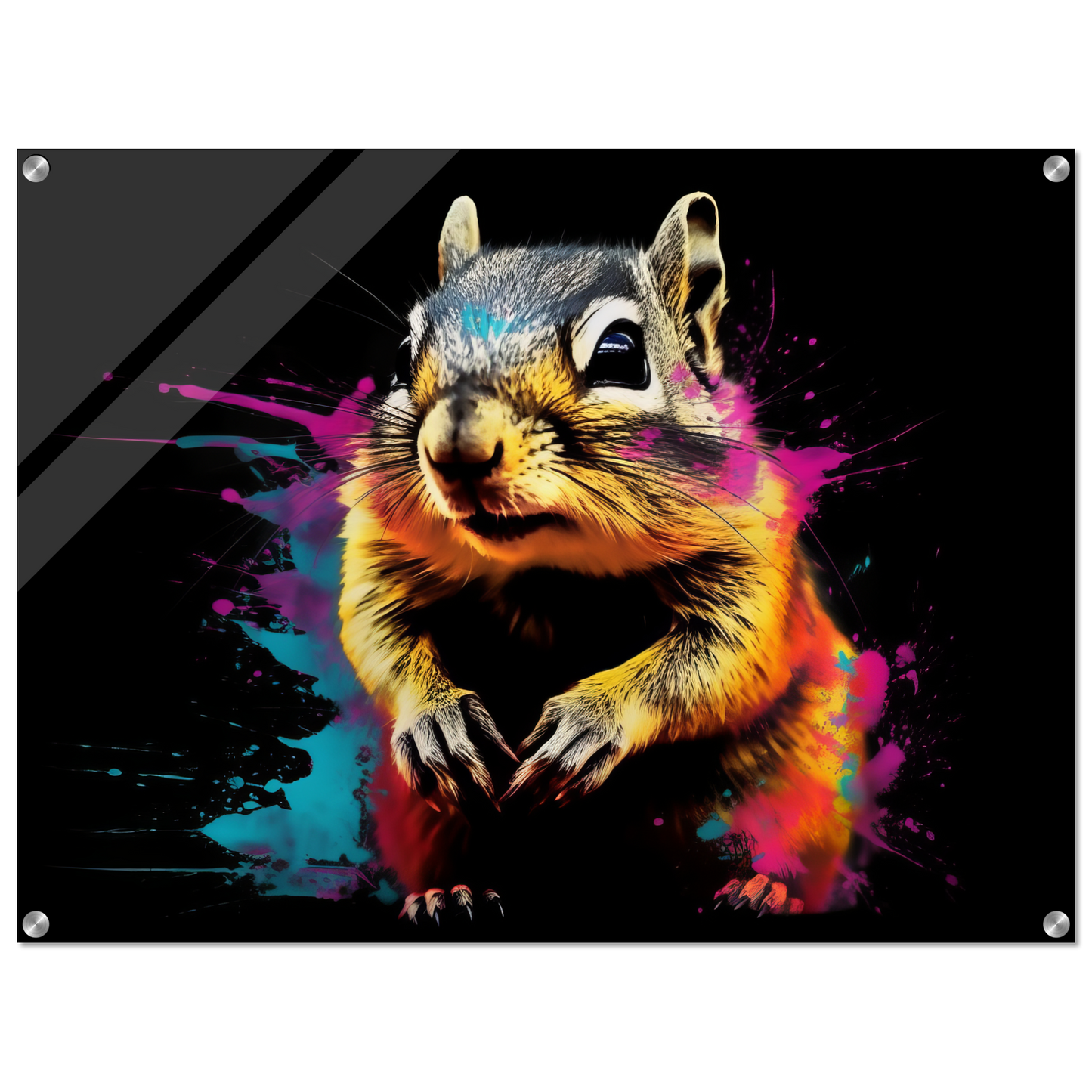 Chipmunk pop art (SQUIRREL13)