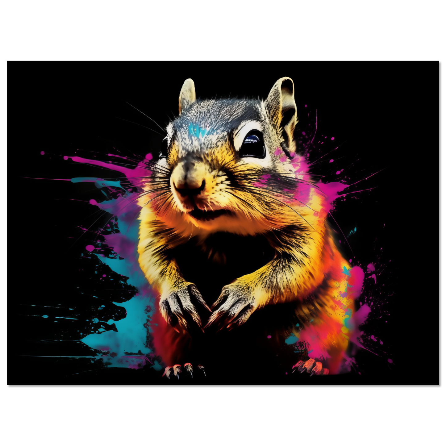 Chipmunk pop art (SQUIRREL13)