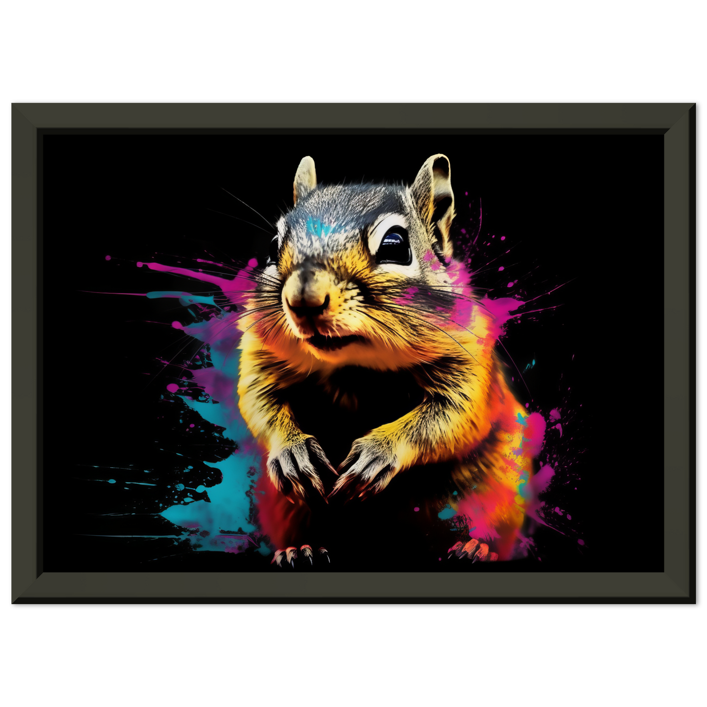 Chipmunk pop art (SQUIRREL13)
