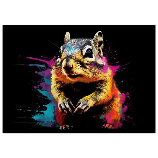 Chipmunk pop art (SQUIRREL13)
