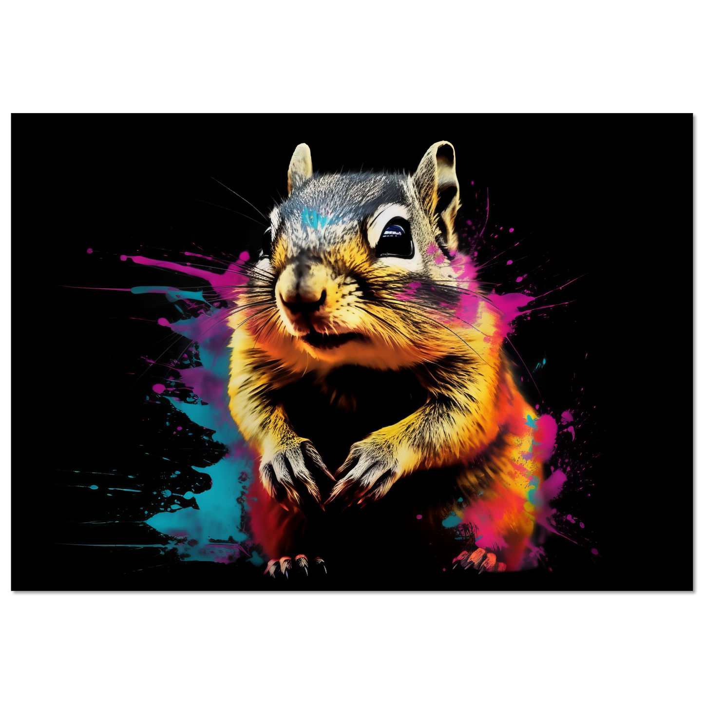 Chipmunk pop art (SQUIRREL13)