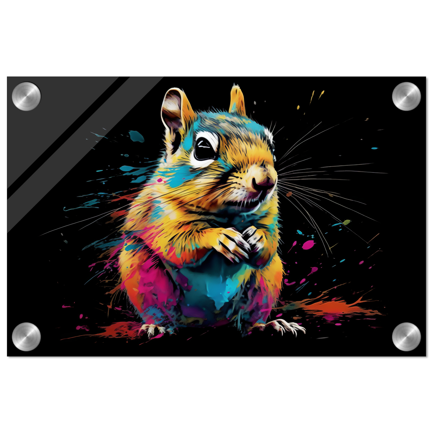 Chipmunk pop art (SQUIRREL14)