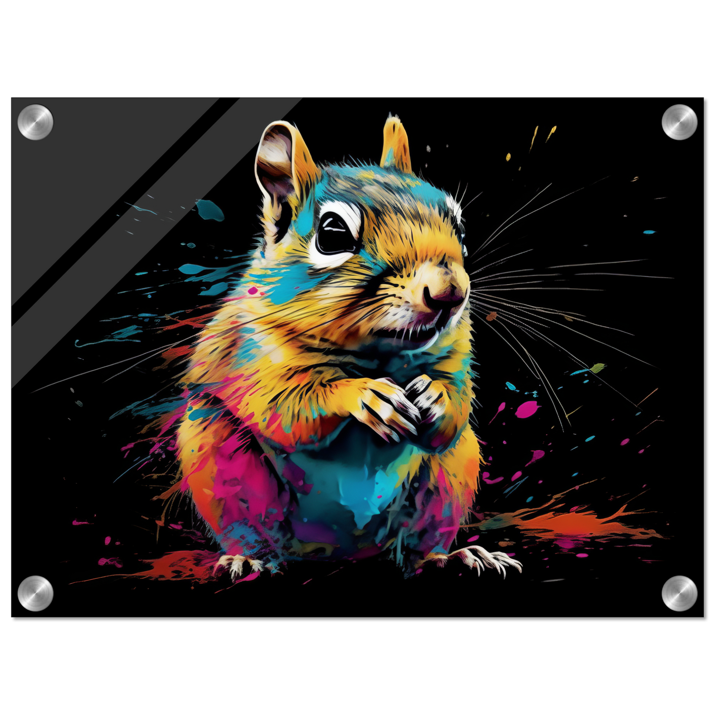 Chipmunk pop art (SQUIRREL14)