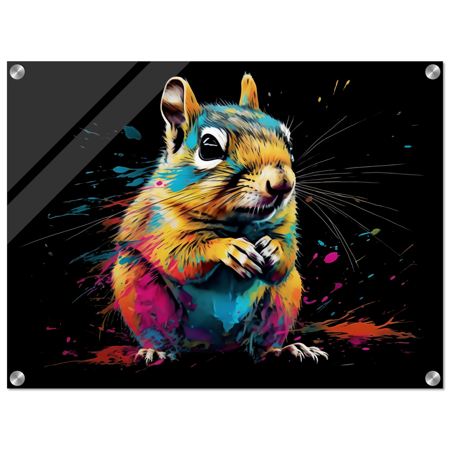 Chipmunk pop art (SQUIRREL14)