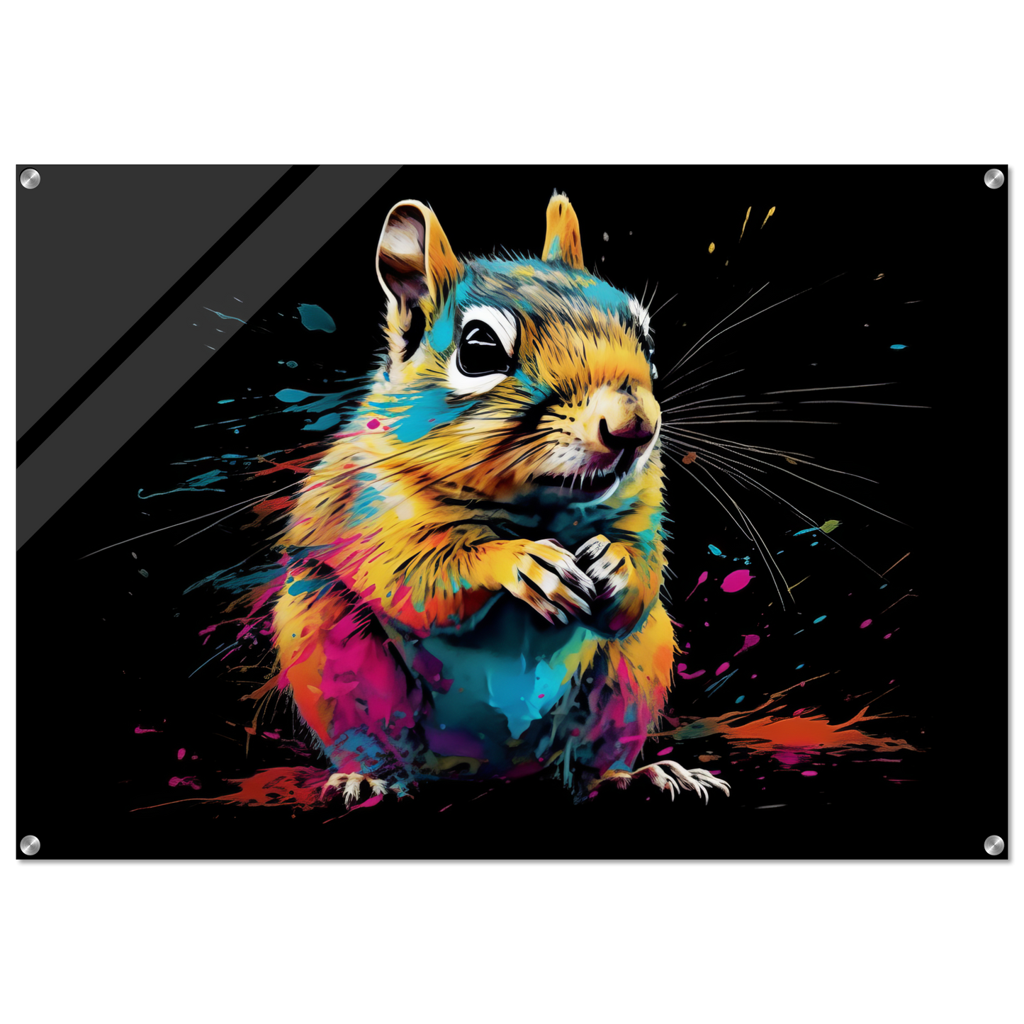 Chipmunk pop art (SQUIRREL14)