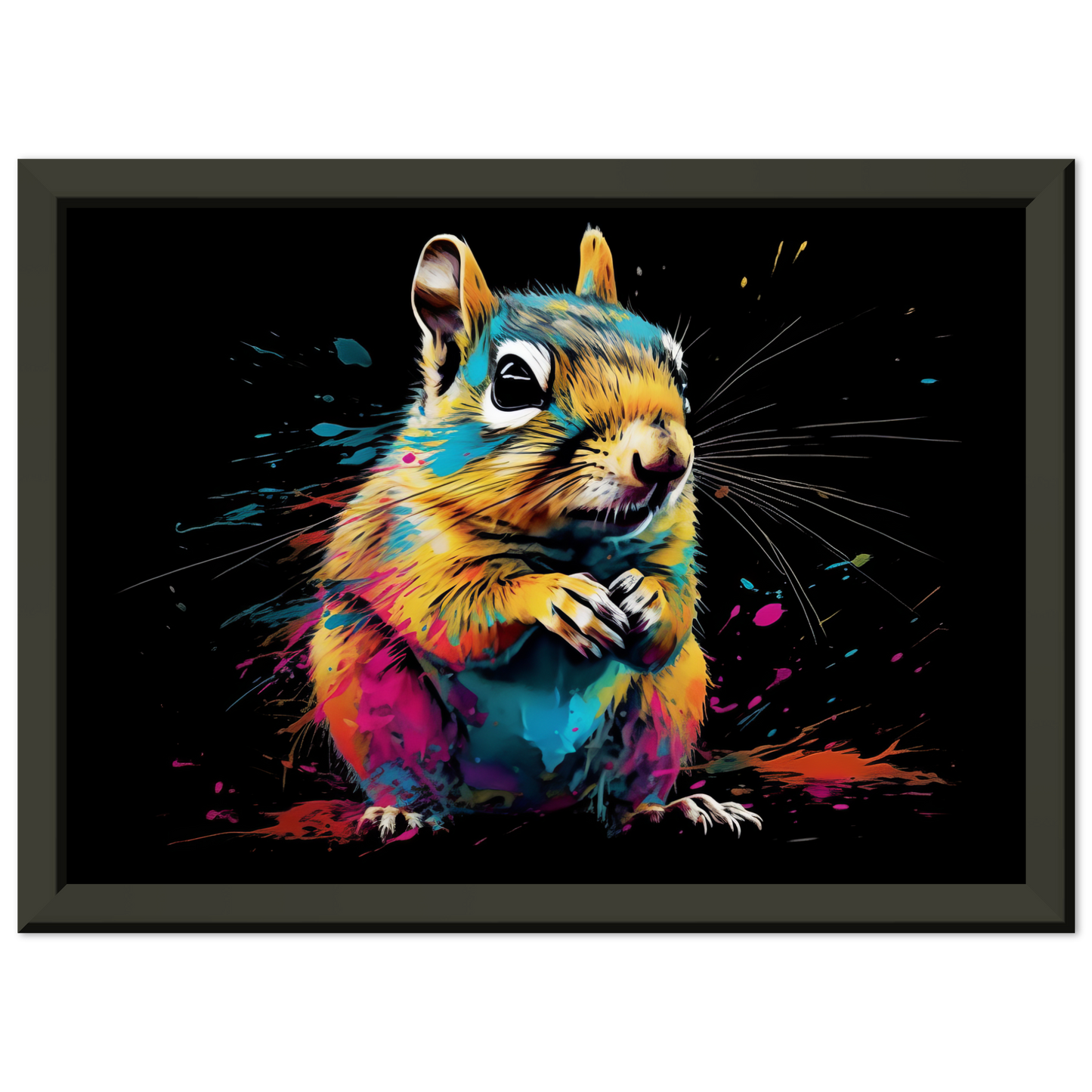 Chipmunk pop art (SQUIRREL14)
