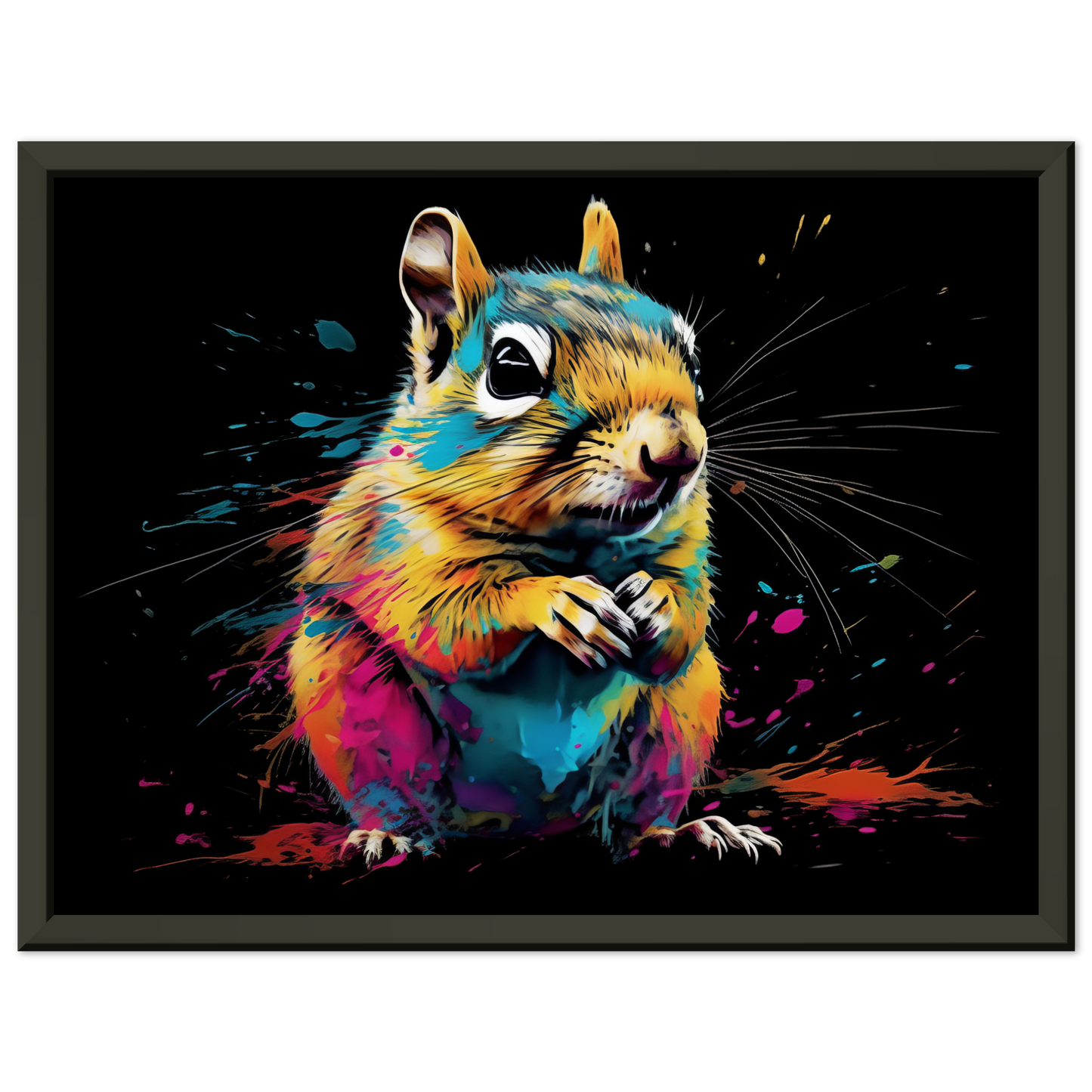 Chipmunk pop art (SQUIRREL14)