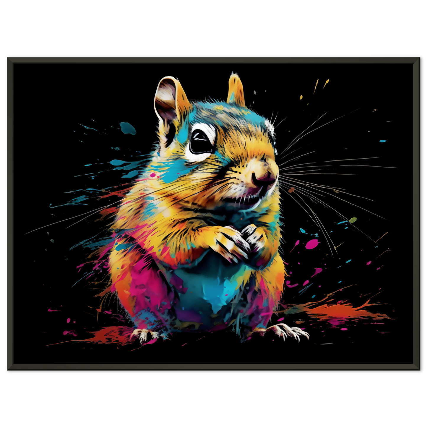 Chipmunk pop art (SQUIRREL14)
