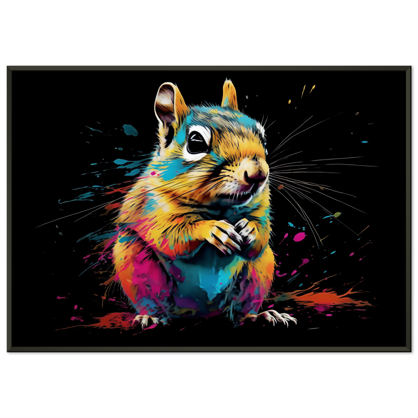 Chipmunk pop art (SQUIRREL14)