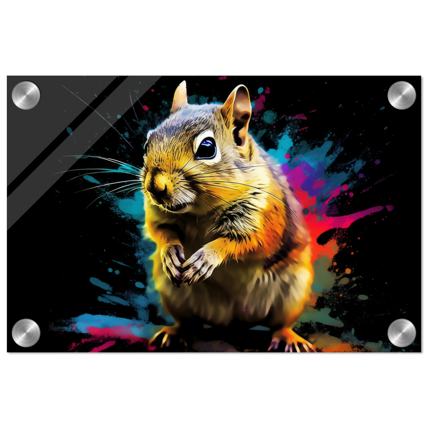 Chipmunk pop art (SQUIRREL15)