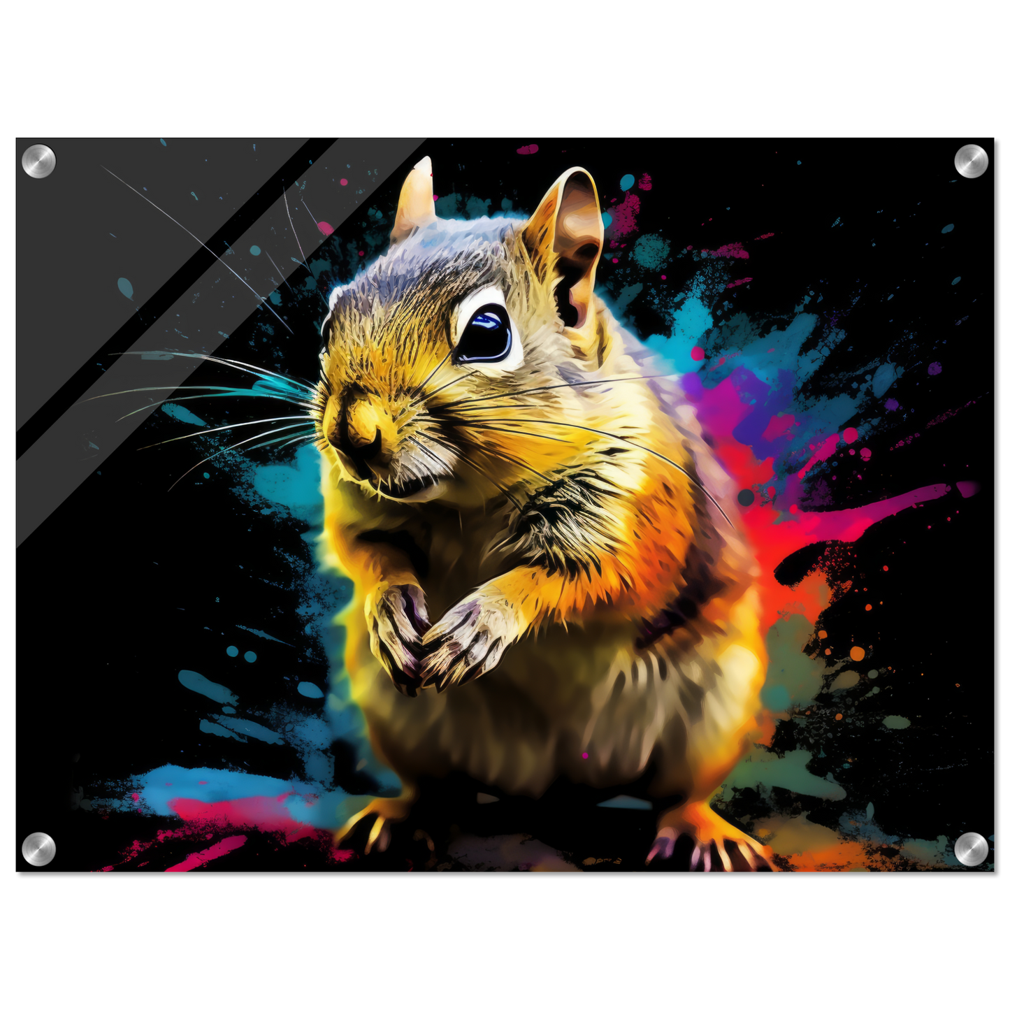 Chipmunk pop art (SQUIRREL15)