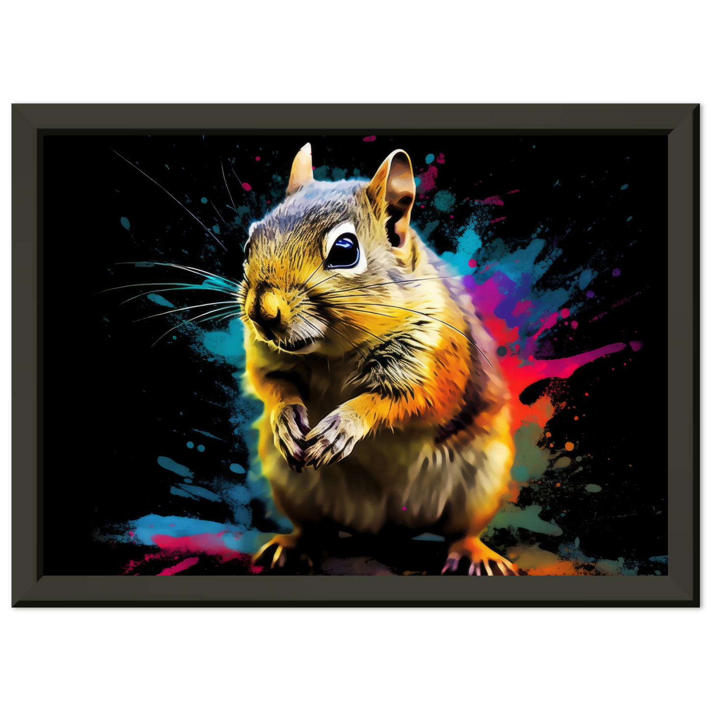 Chipmunk pop art (SQUIRREL15)