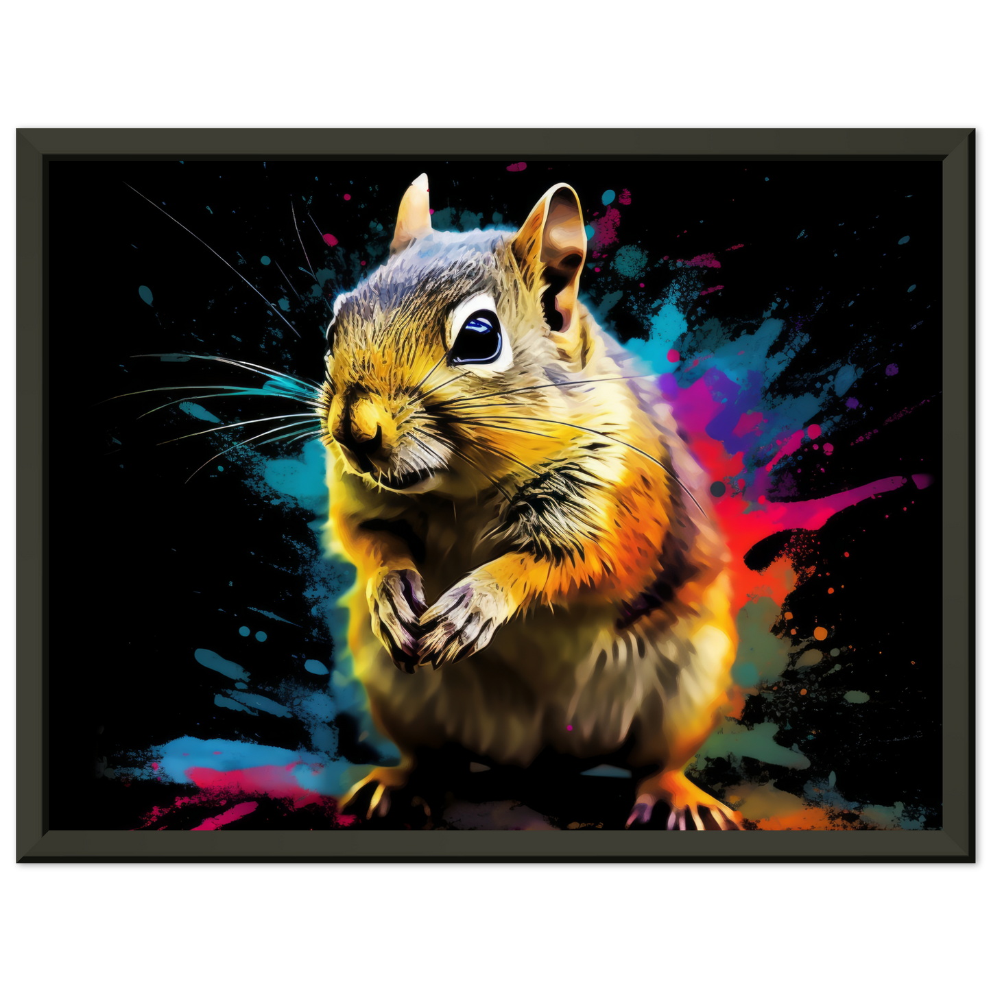Chipmunk pop art (SQUIRREL15)