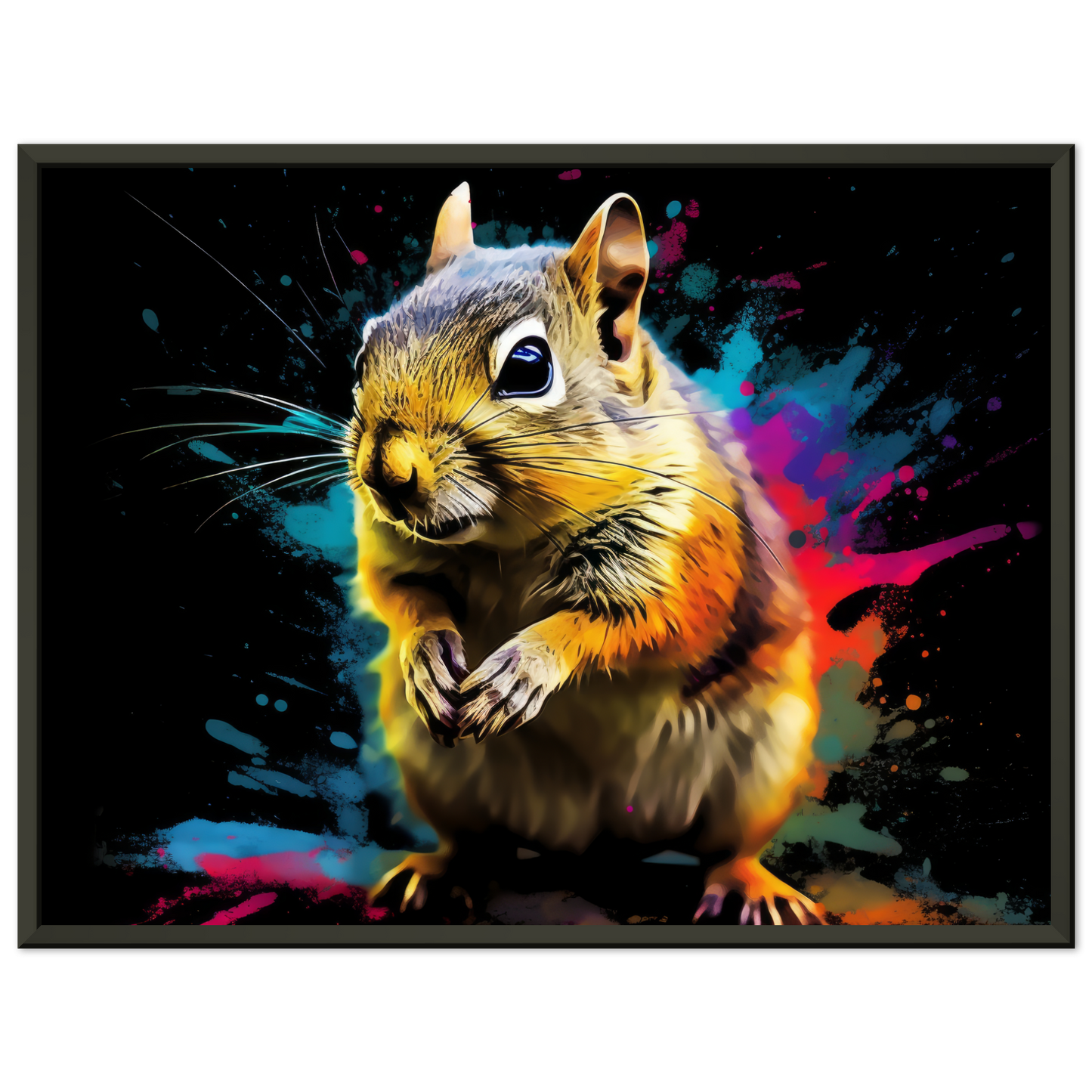 Chipmunk pop art (SQUIRREL15)
