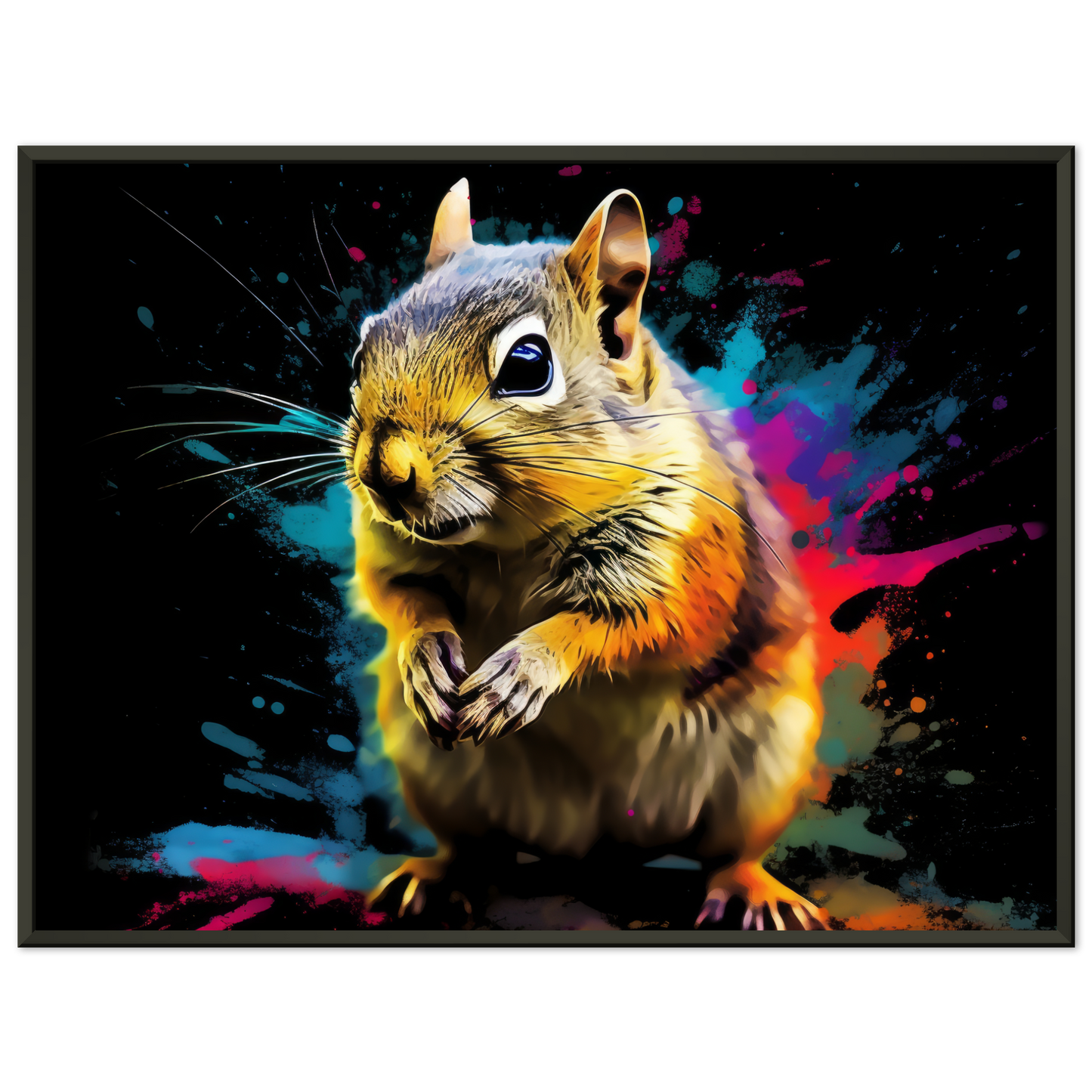 Chipmunk pop art (SQUIRREL15)