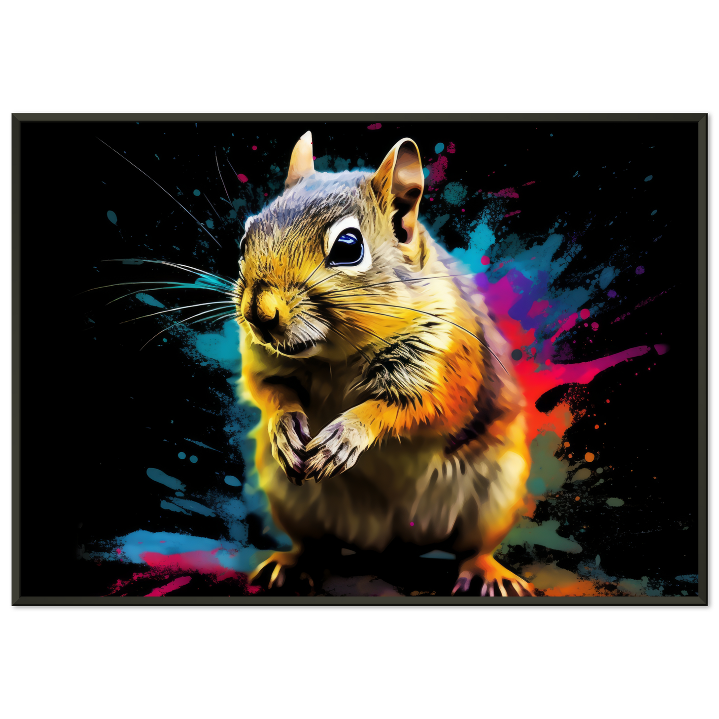 Chipmunk pop art (SQUIRREL15)