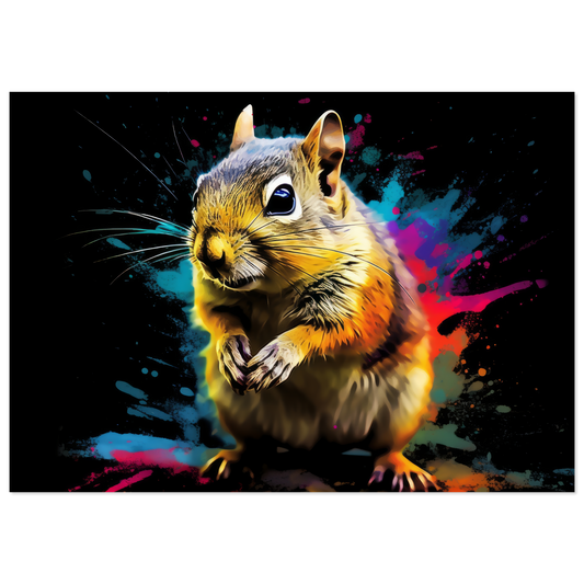 Chipmunk pop art (SQUIRREL15)