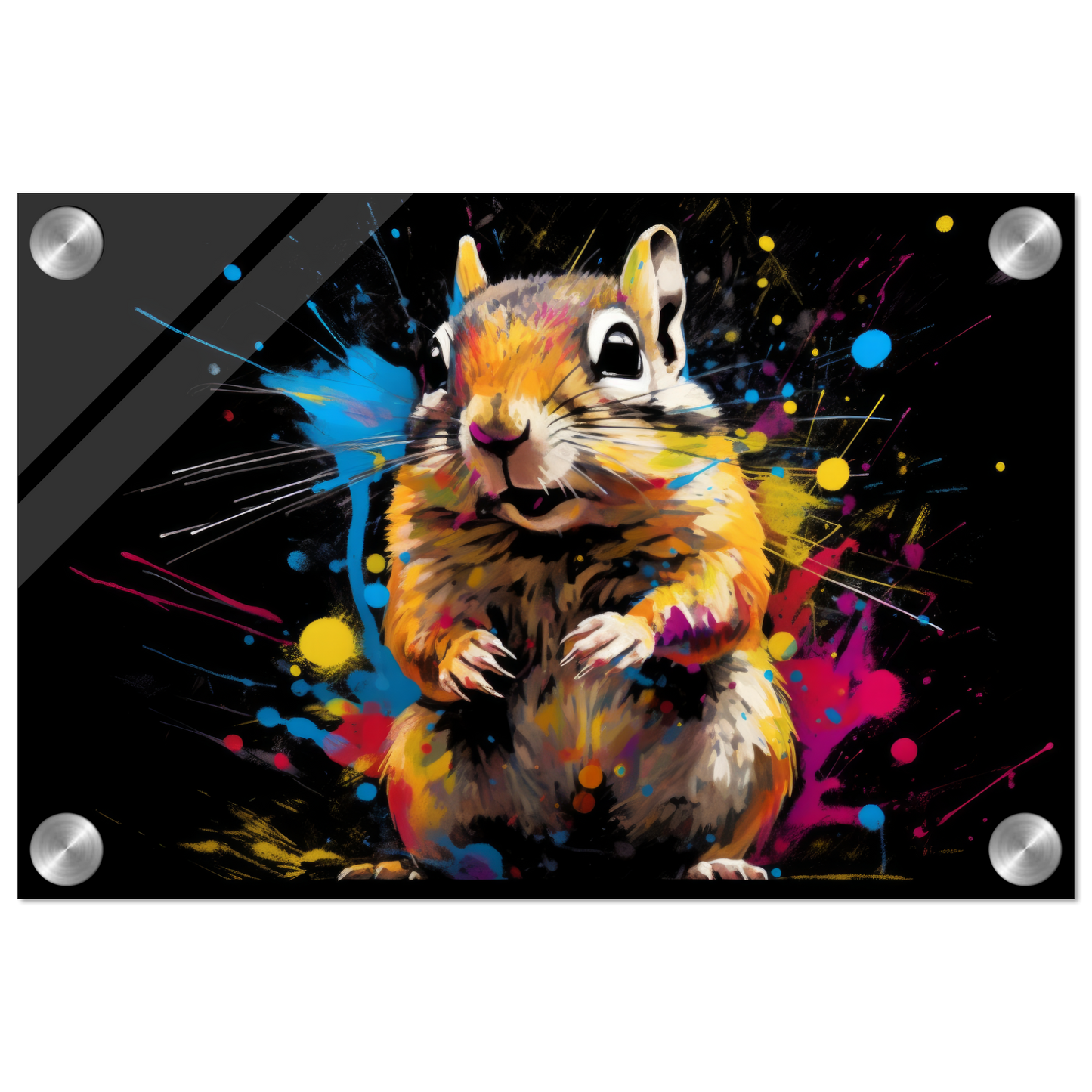 Chipmunk pop art (SQUIRREL16)