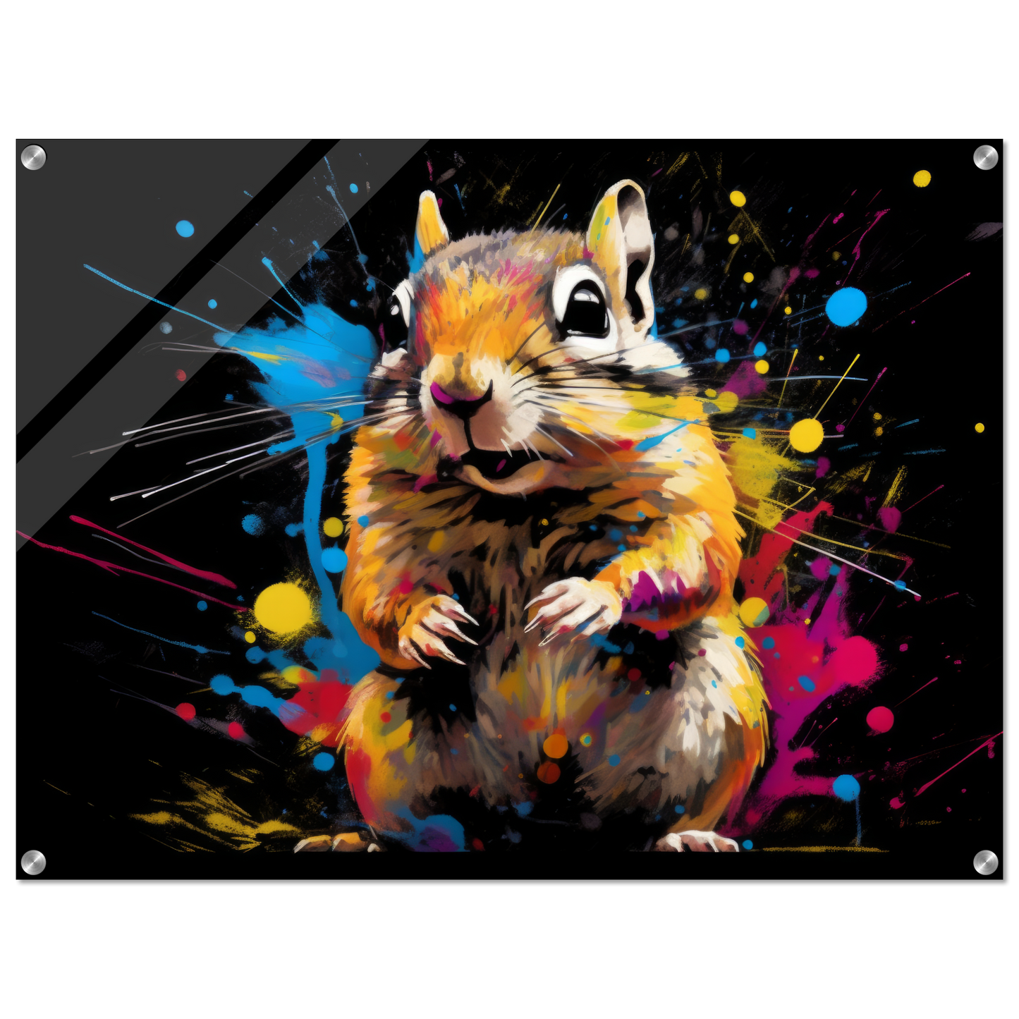 Chipmunk pop art (SQUIRREL16)