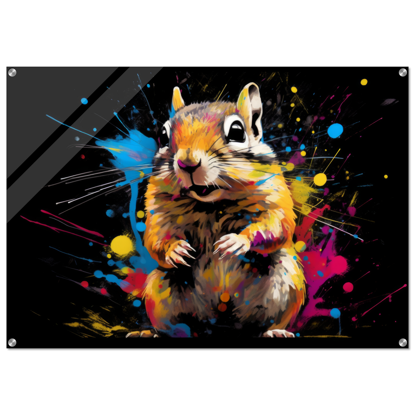 Chipmunk pop art (SQUIRREL16)