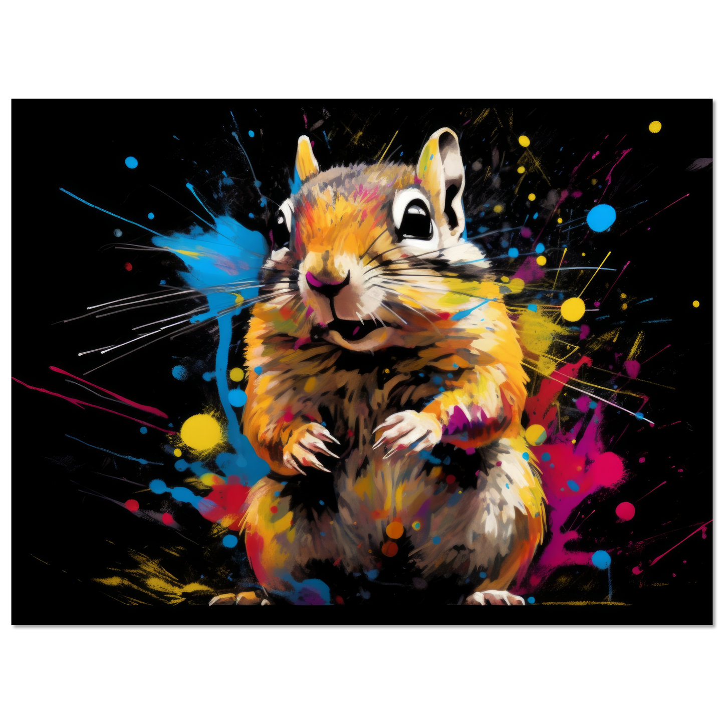 Chipmunk pop art (SQUIRREL16)