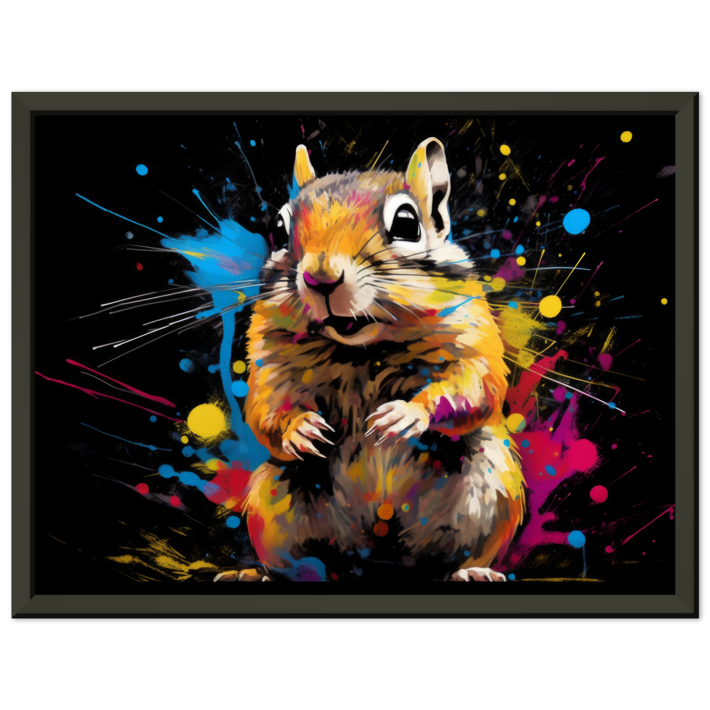 Chipmunk pop art (SQUIRREL16)