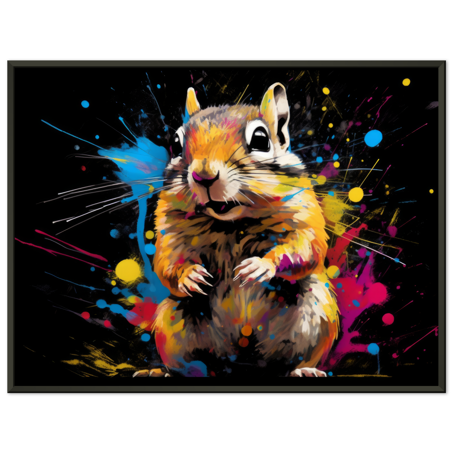 Chipmunk pop art (SQUIRREL16)