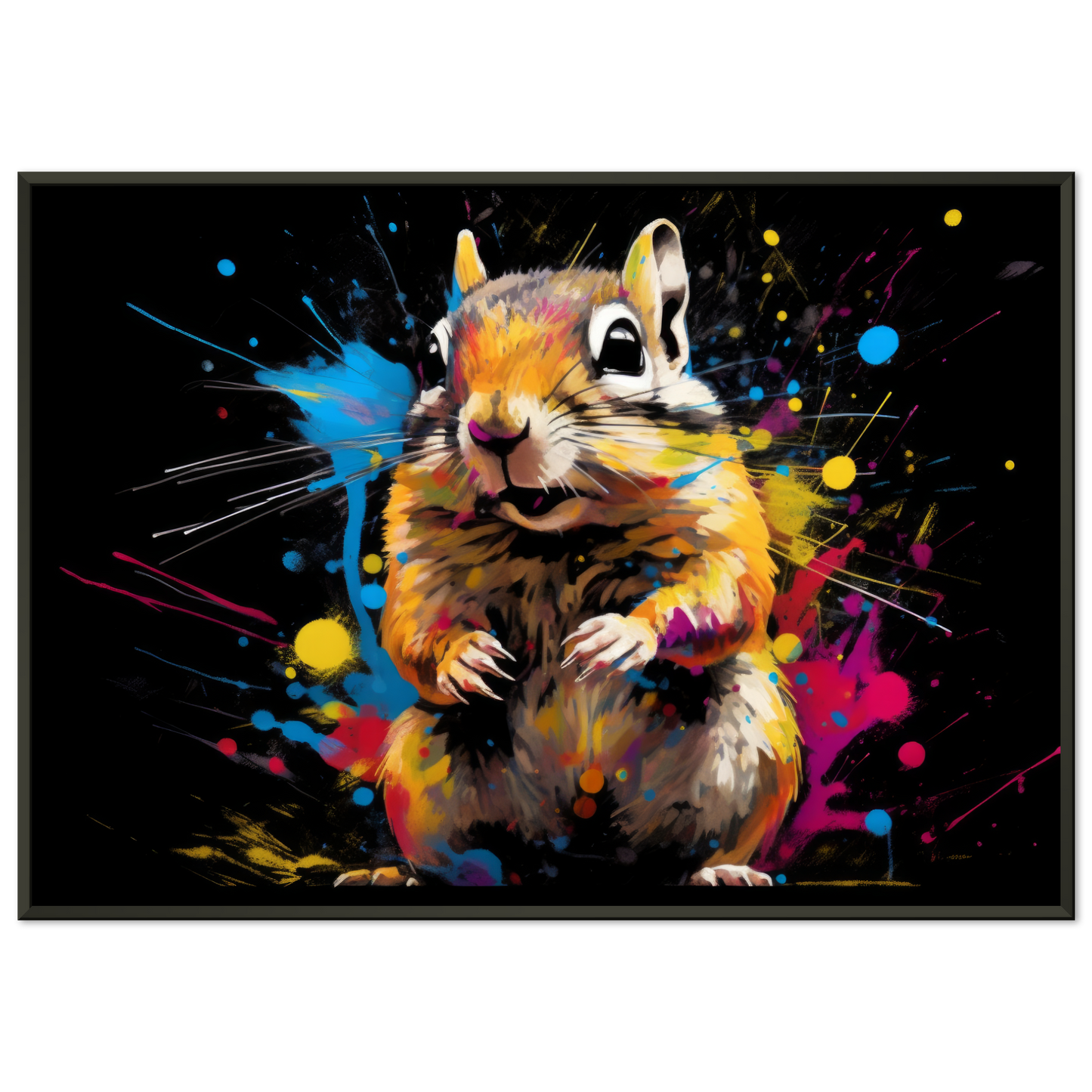 Chipmunk pop art (SQUIRREL16)