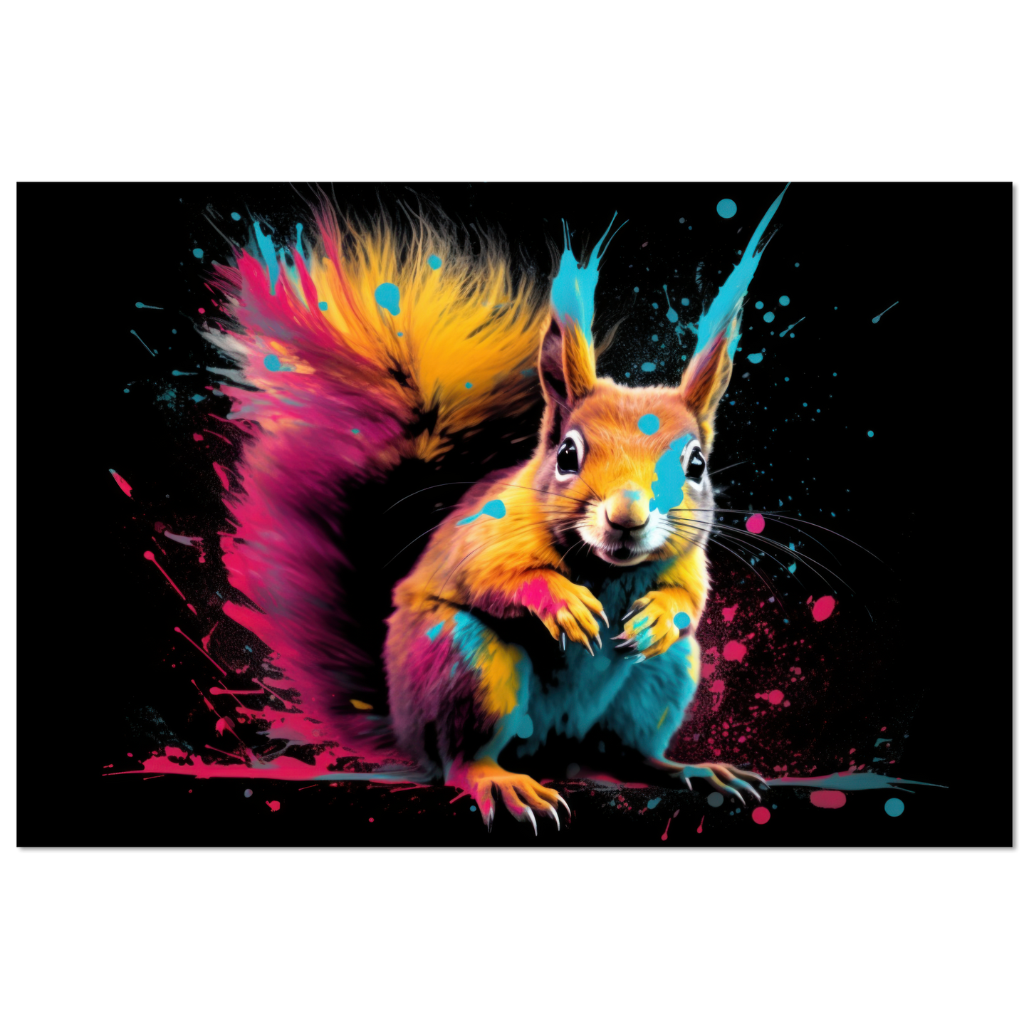 Squirrel pop art (SQUIRREL18)