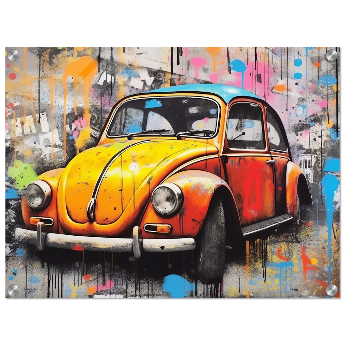 Volkswagen Beetle street art (VW02)