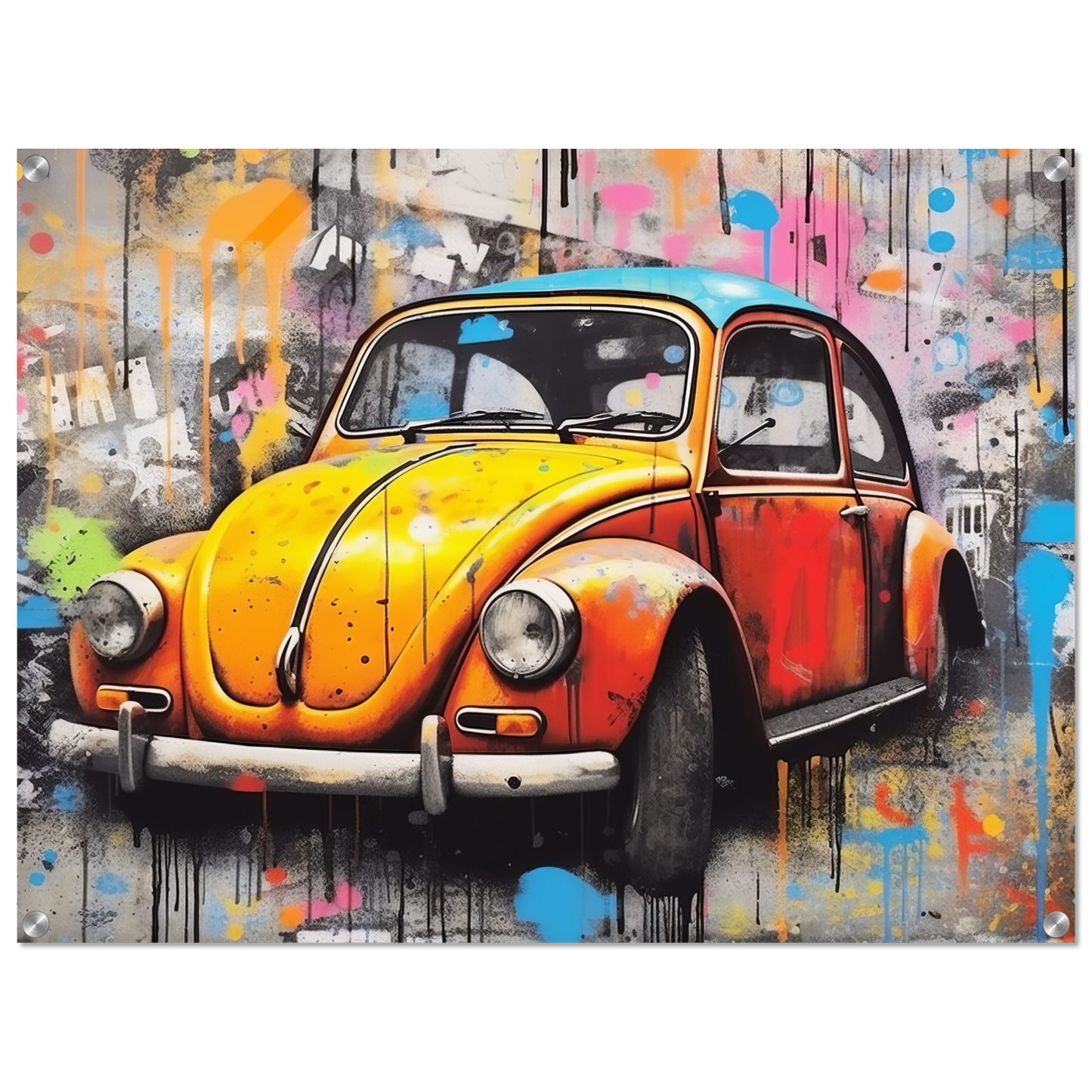 Volkswagen Beetle street art (VW02)
