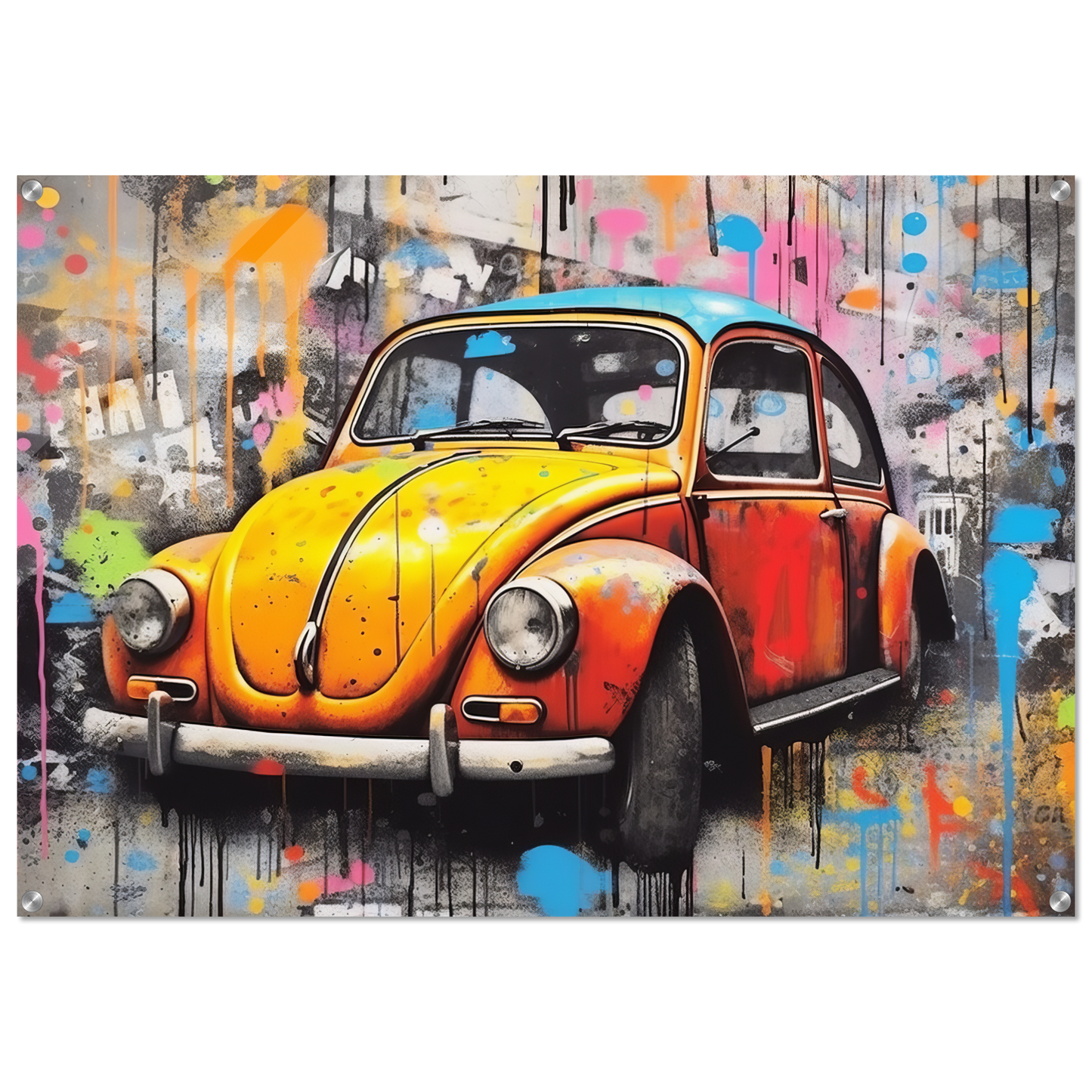 Volkswagen Beetle street art (VW02)