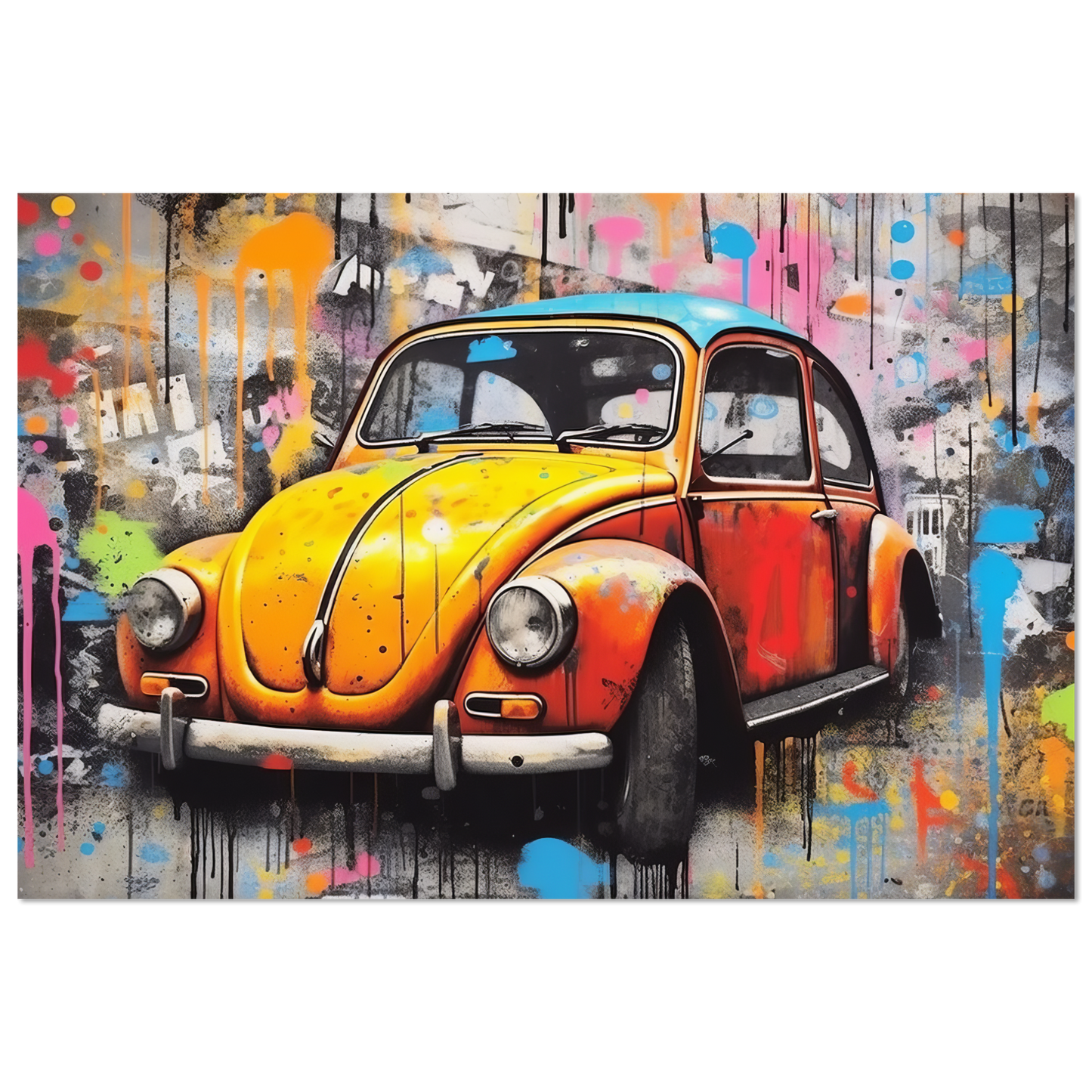 Volkswagen Beetle street art (VW02)