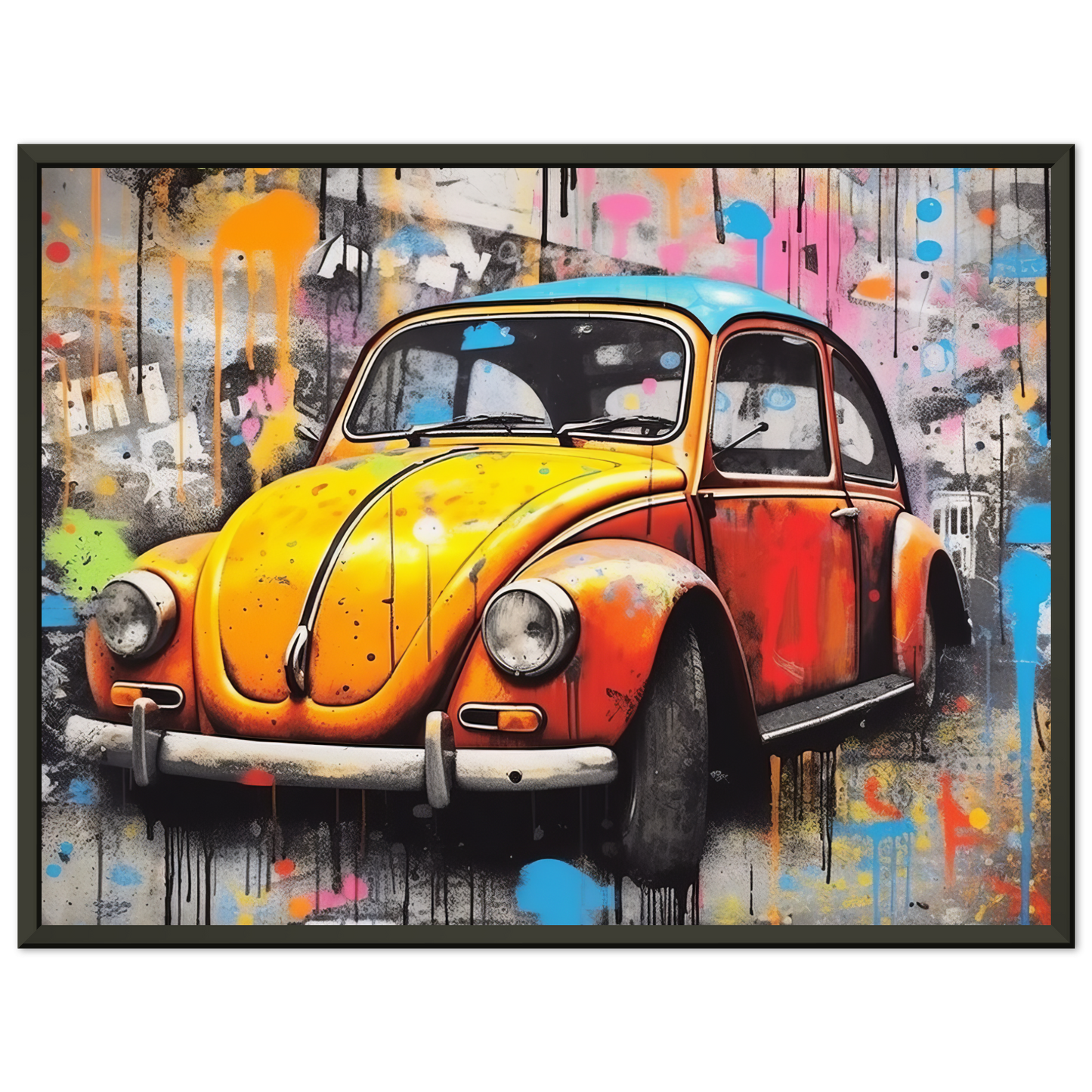 Volkswagen Beetle street art (VW02)