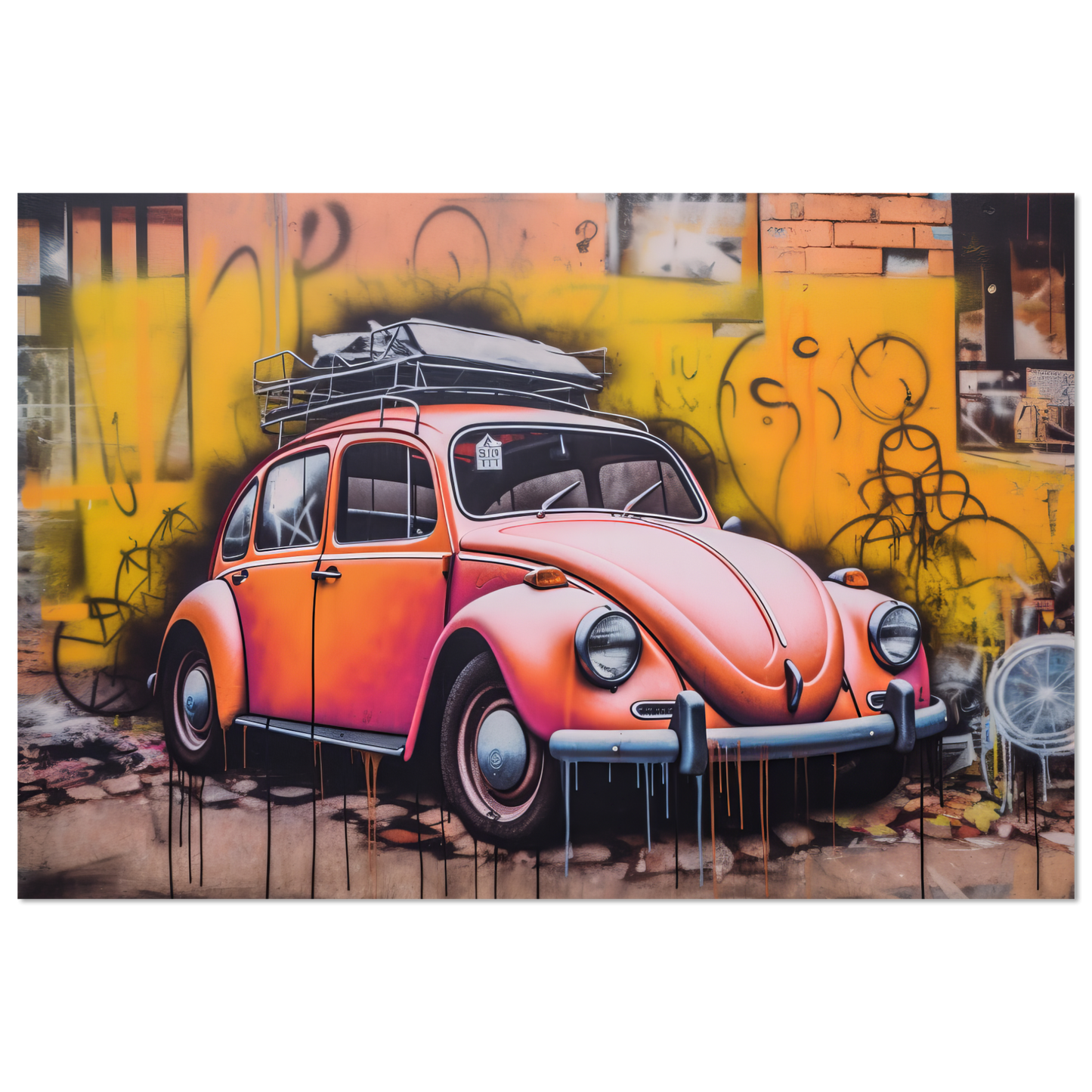 Volkswagen Beetle street art (VW04)