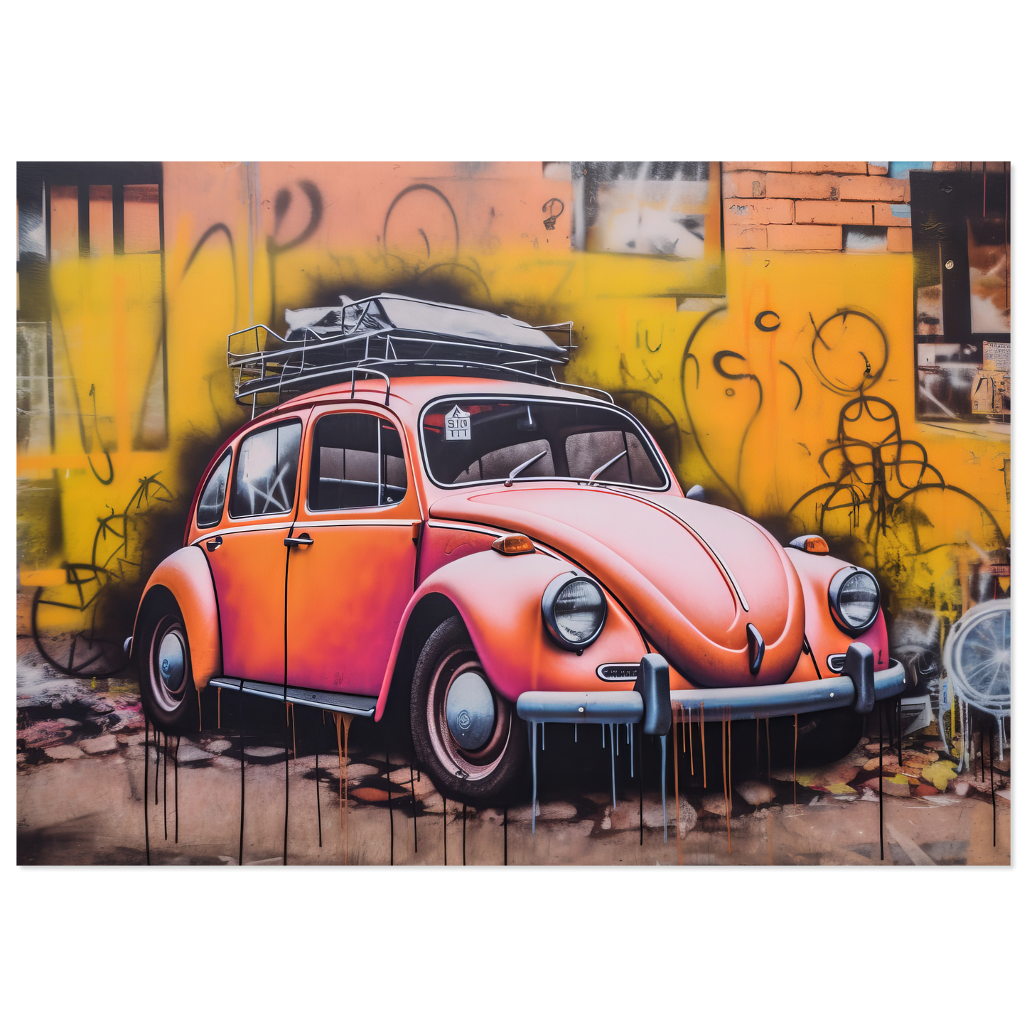 Volkswagen Beetle street art (VW04)