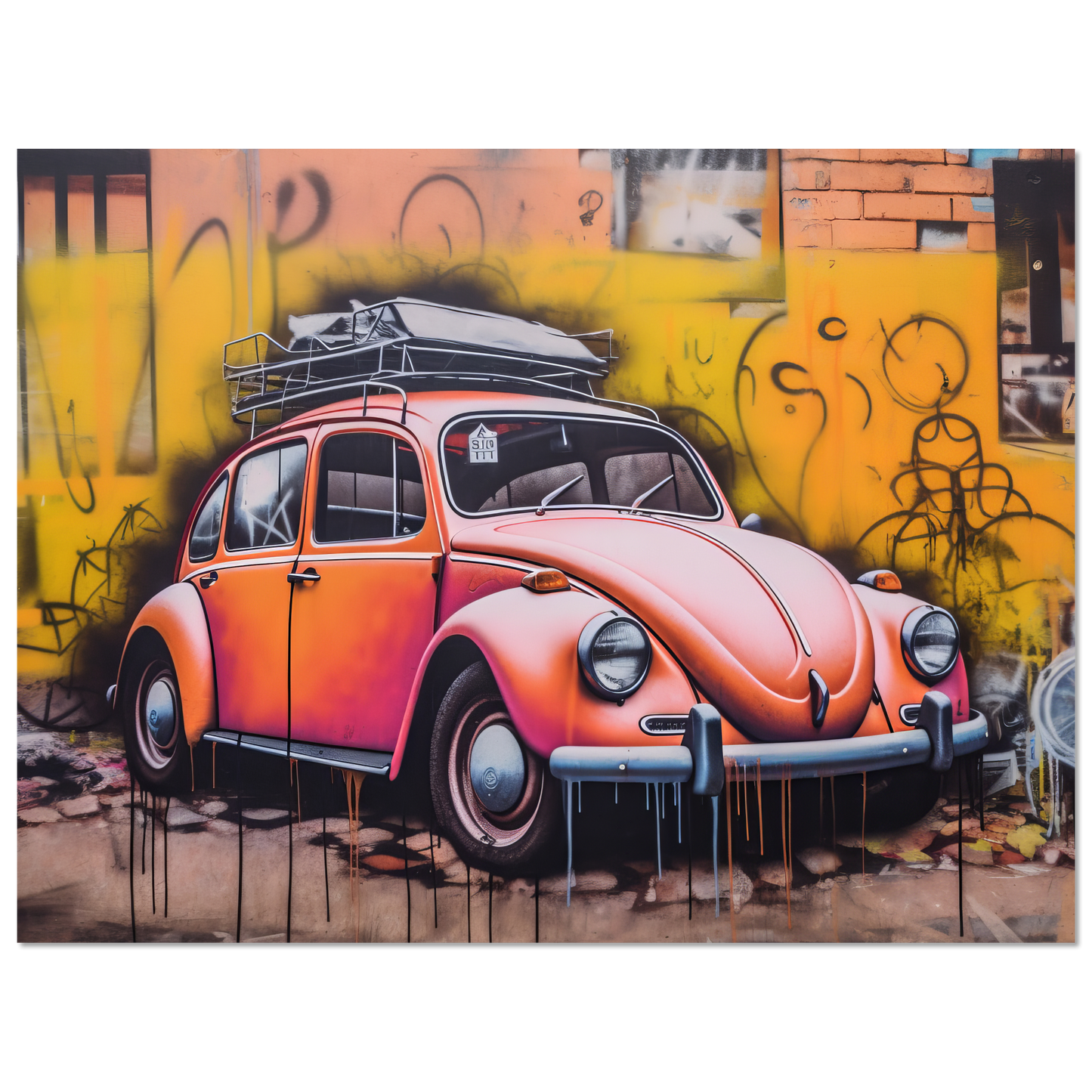 Volkswagen Beetle street art (VW04)