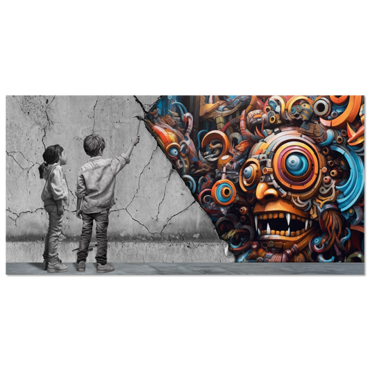 Reveal the Robomonster behind Wall - Panorama (WIDE03)